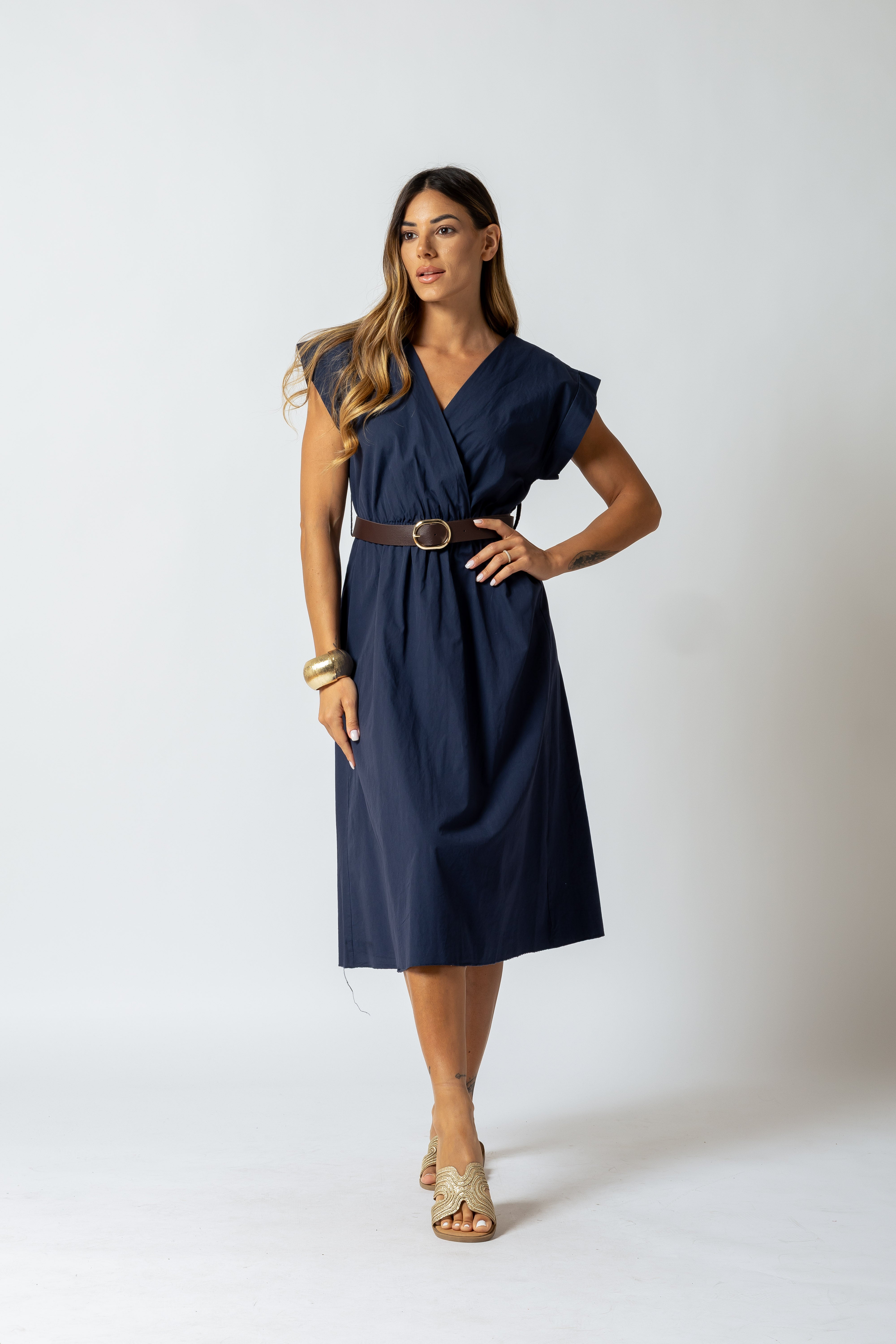 Abito midi Tiffany|Colore:Blu