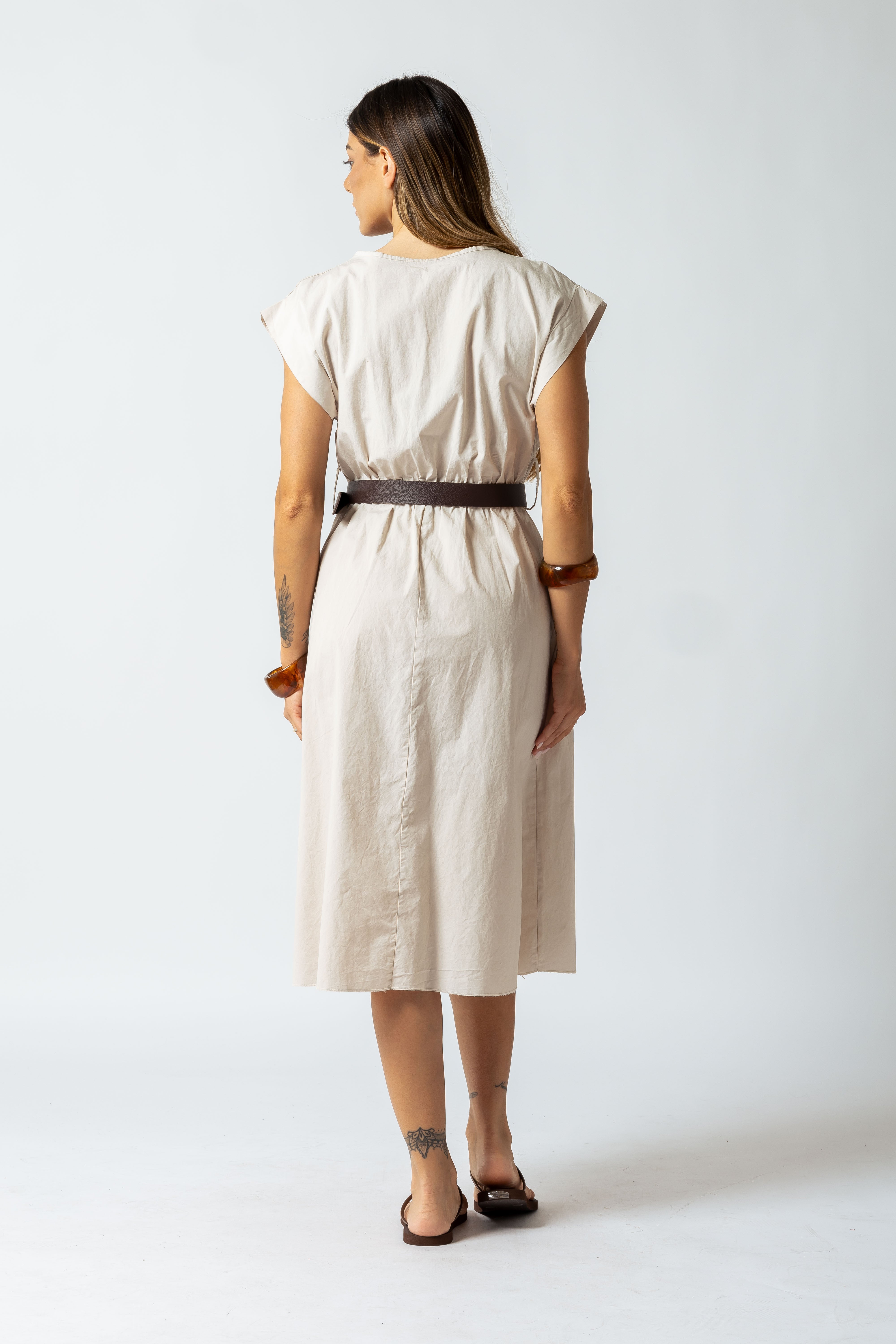 Abito midi Tiffany|Colore:Beige