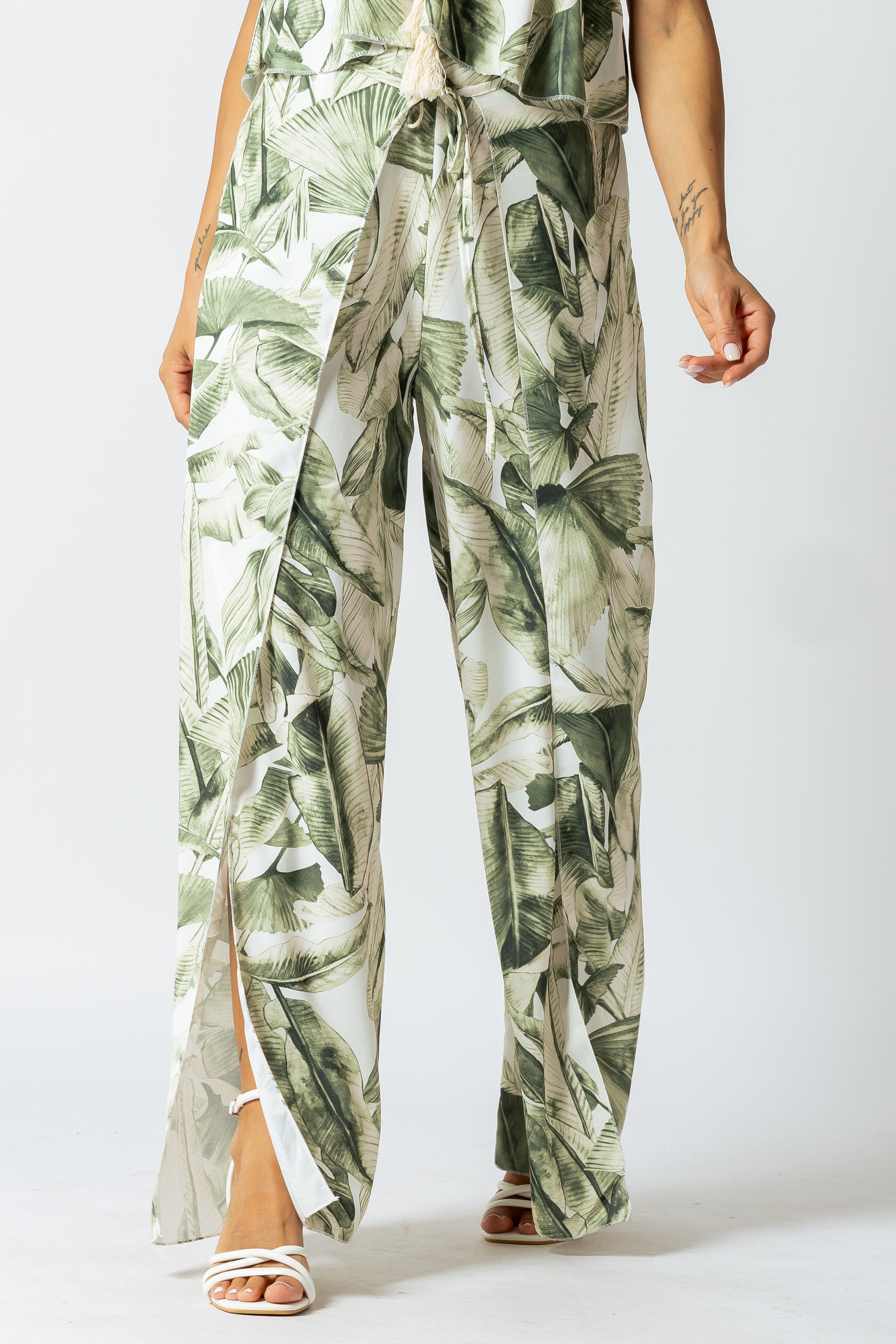 Pantalone pareo a portafoglio|Colore:Verde chiaro