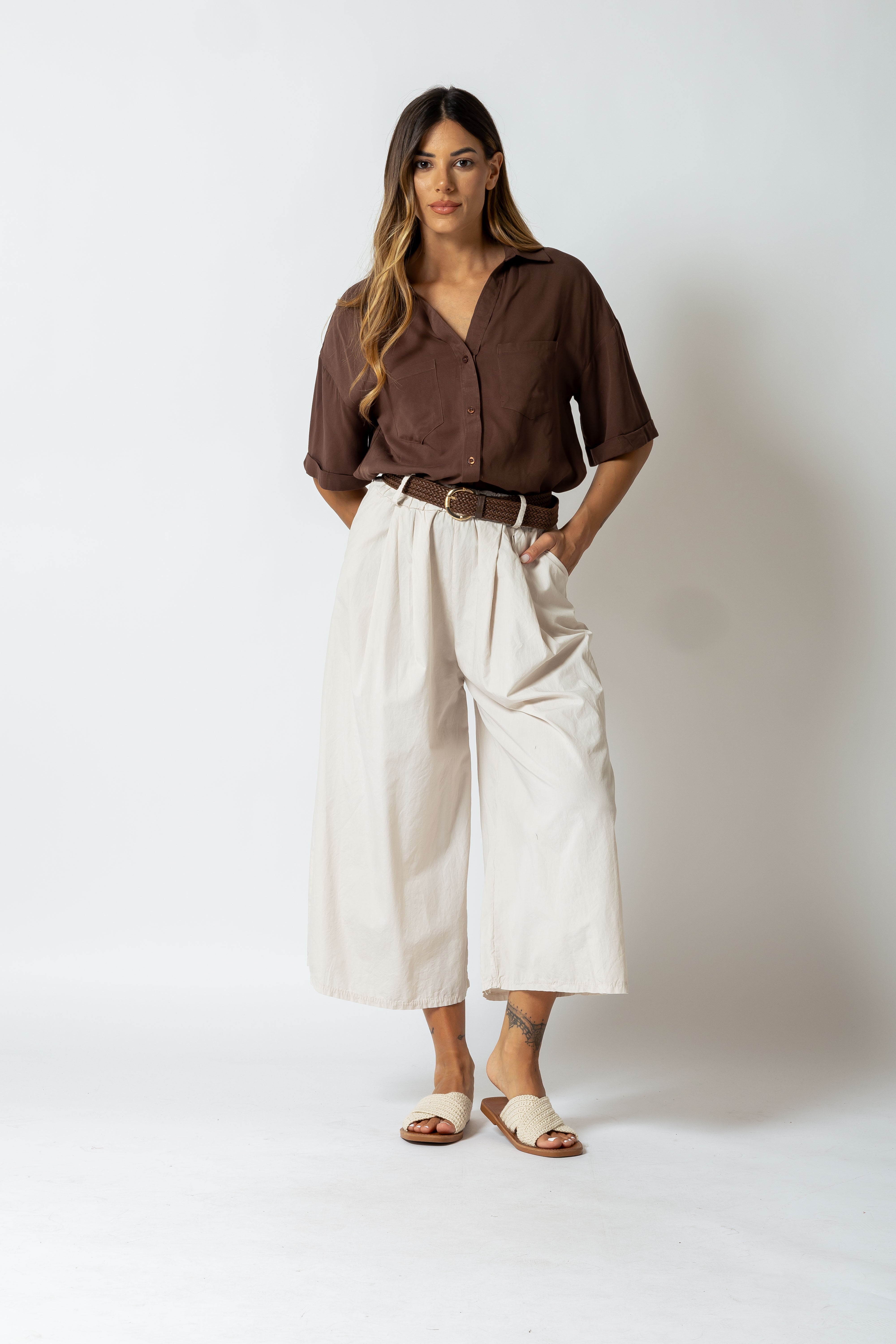 Pantalone culotte|Colore:Beige