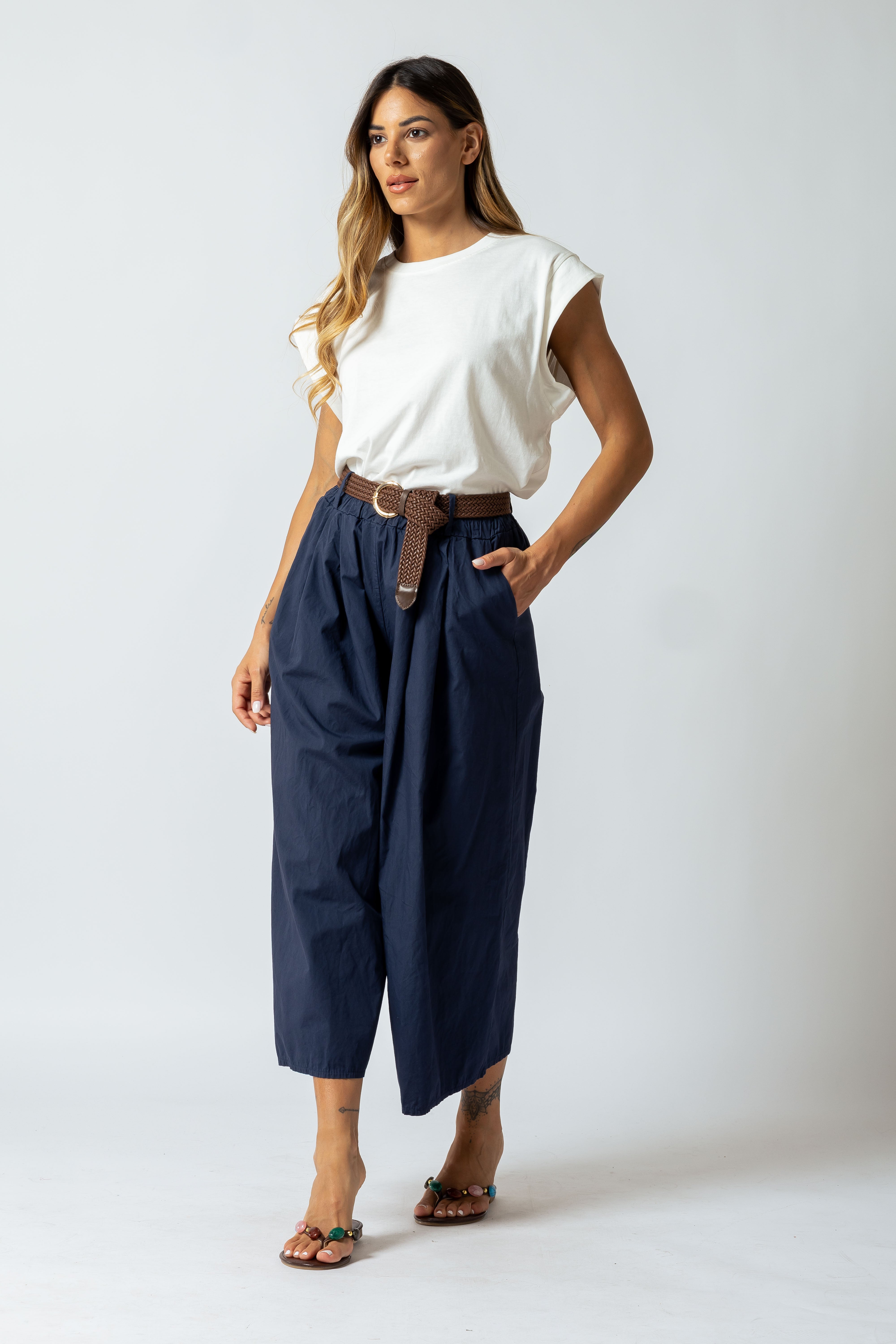 Pantalone culotte|Colore:Blue
