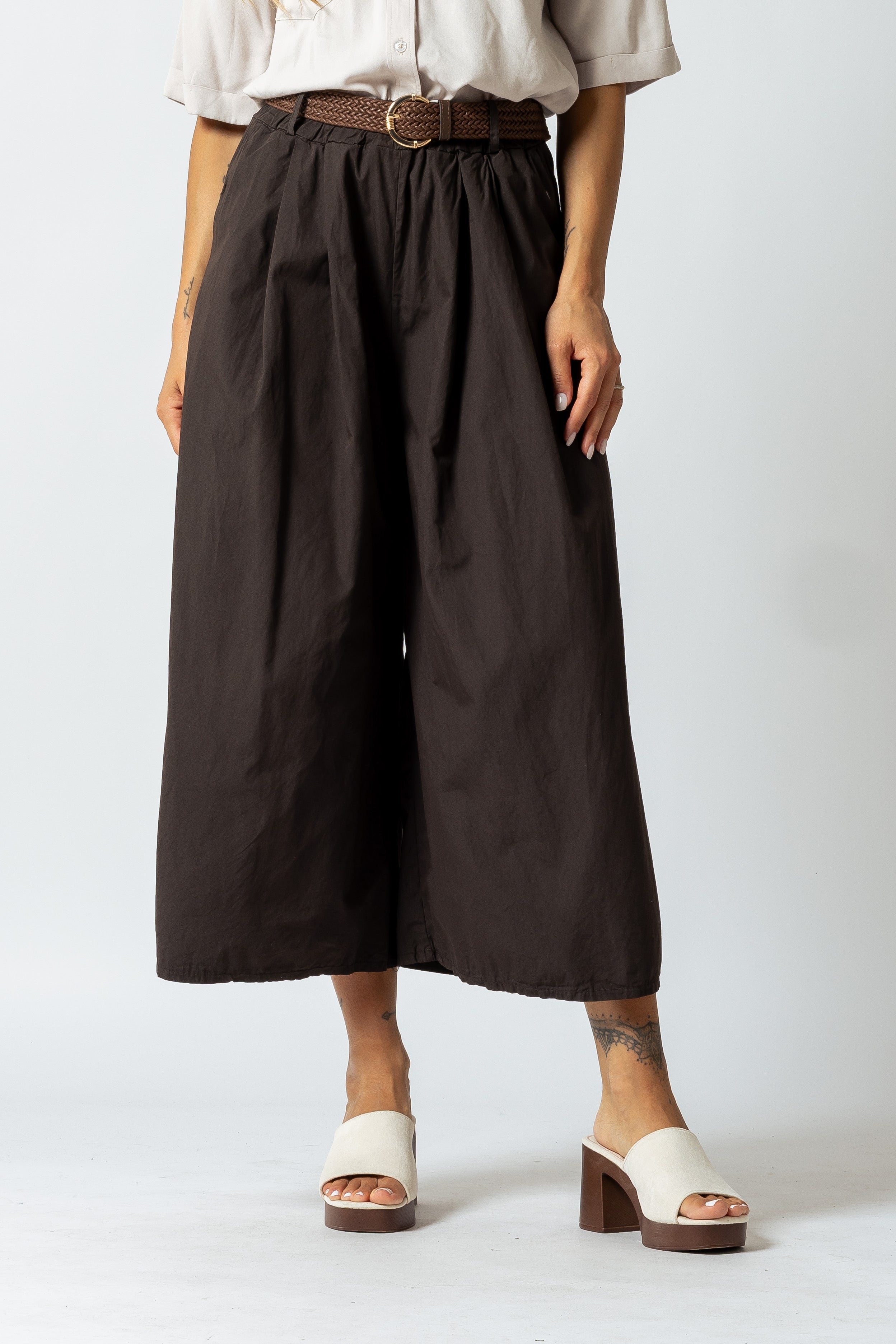 Pantalone culotte|Colore:Marrone
