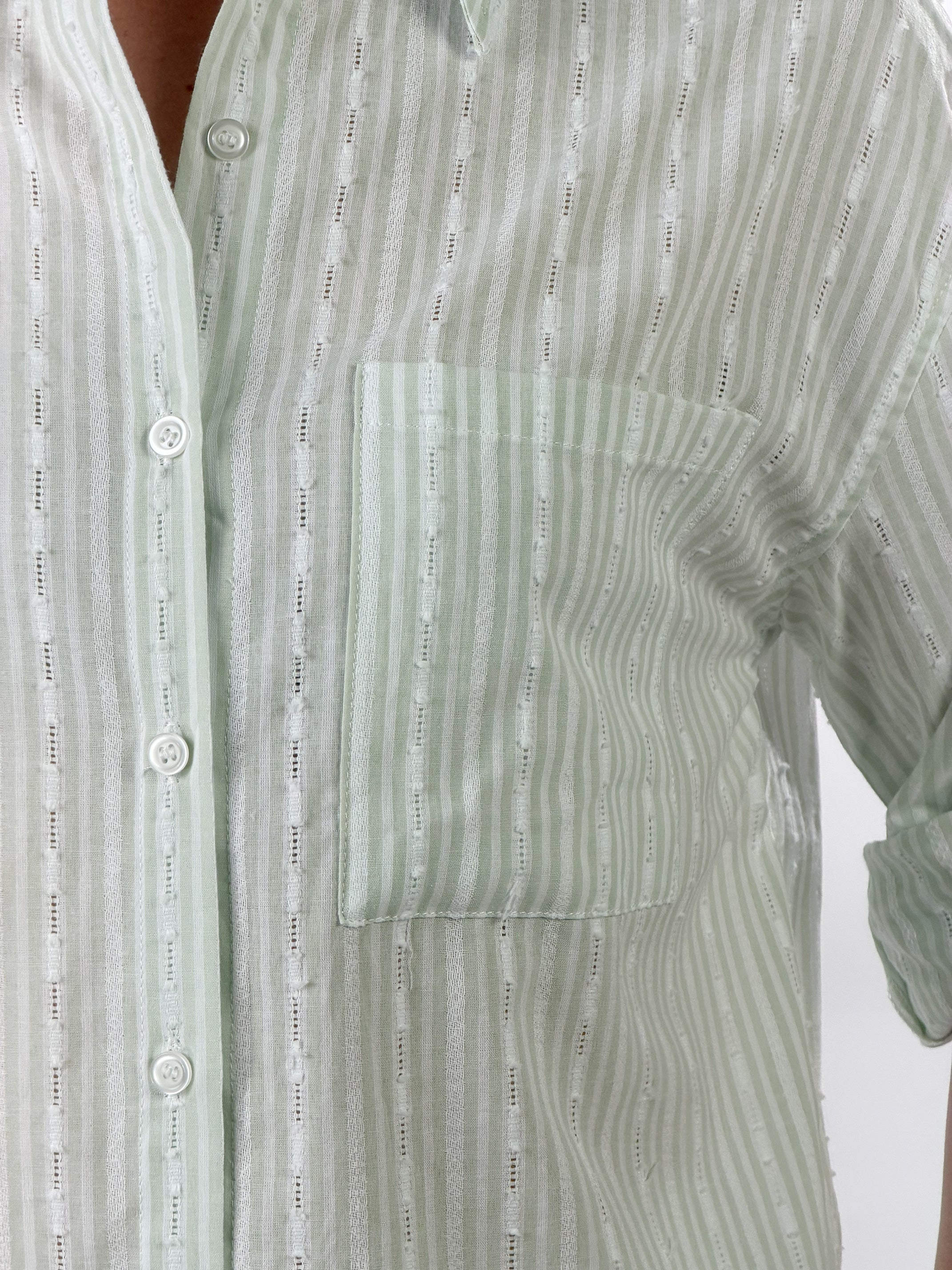 Camicia Oversize  con  ricami geometrici|Colore:Blu scuro