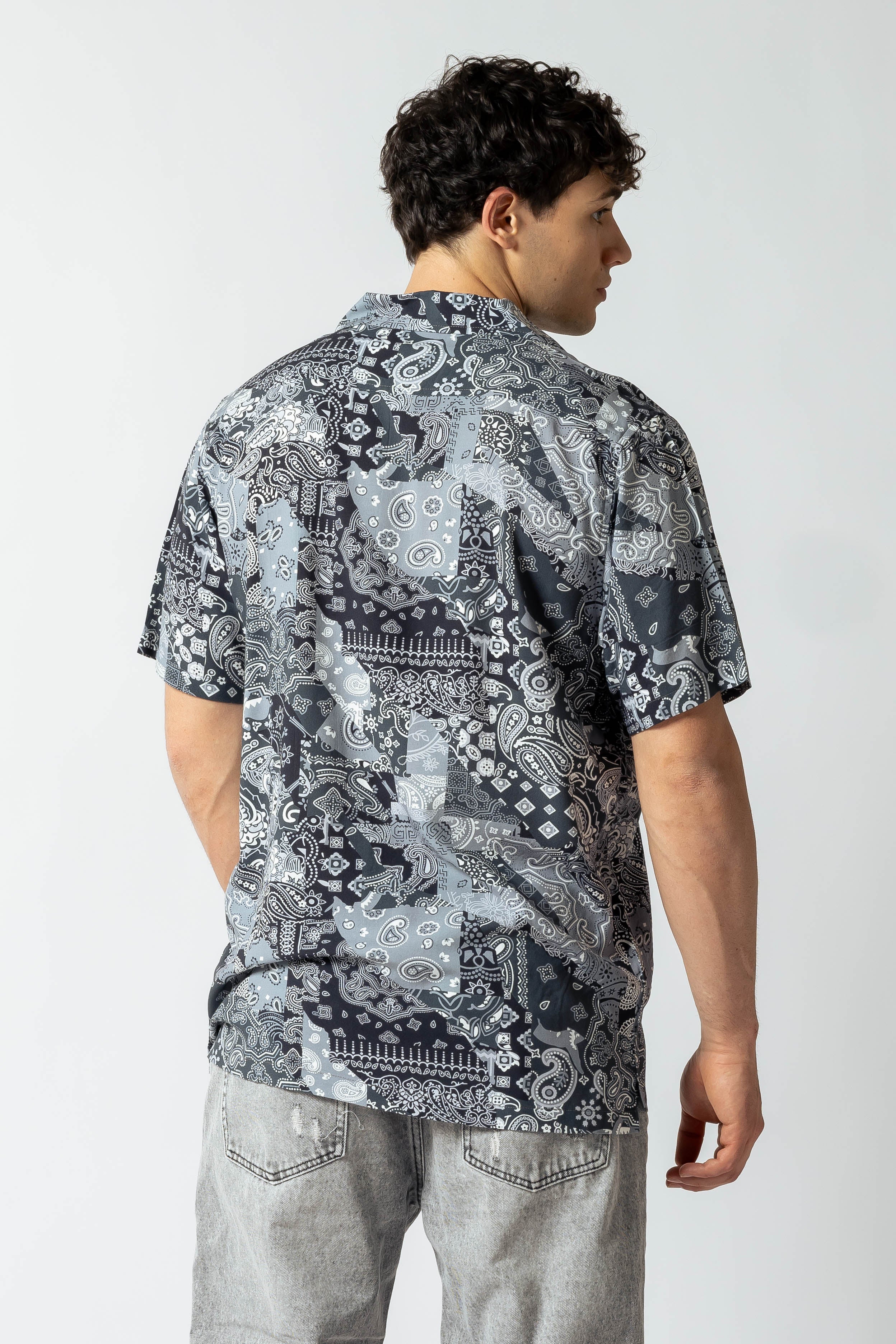 Camicia maniche corte Bnadage|Colore:Nero