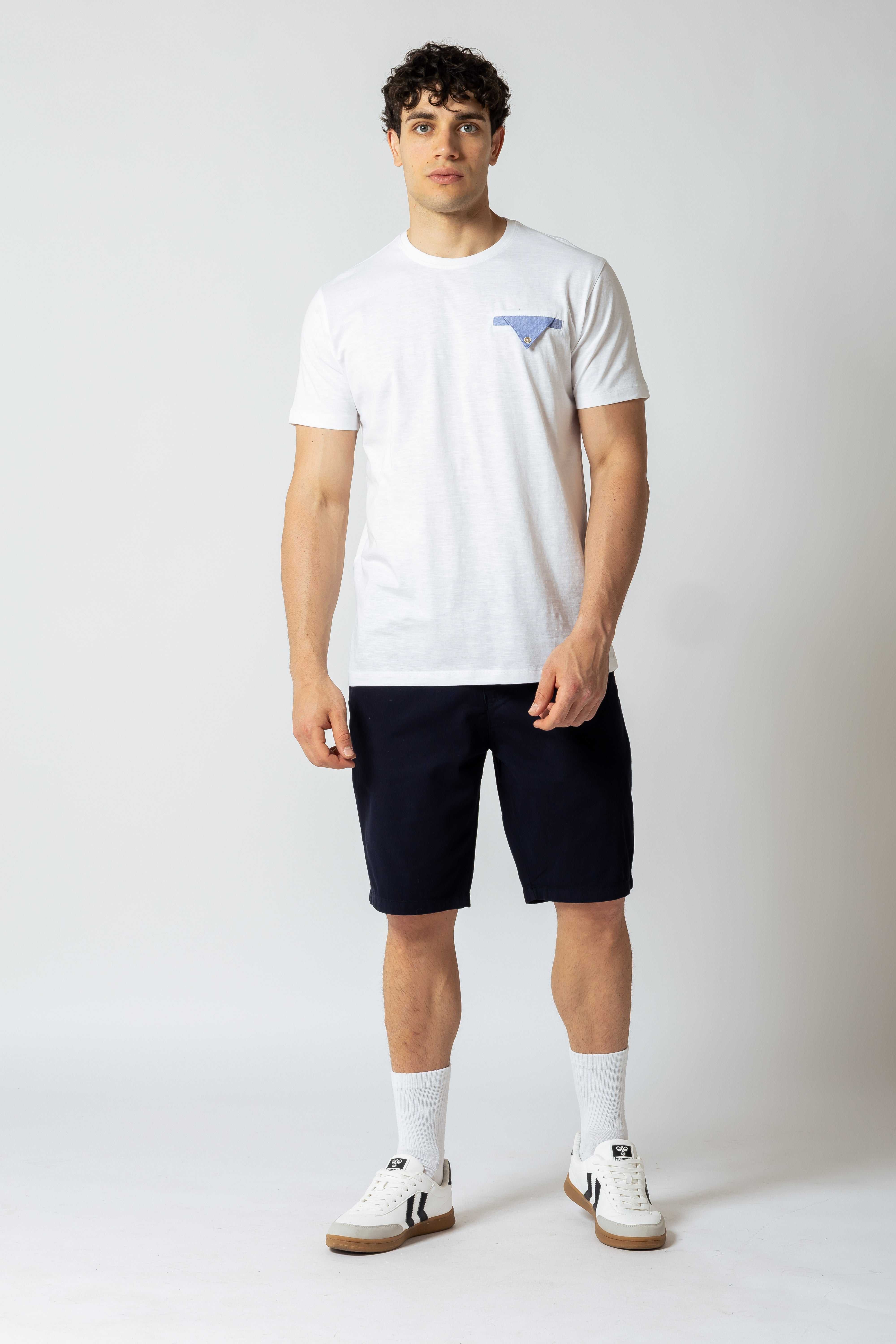 Bermuda con trama |Colore:Blu