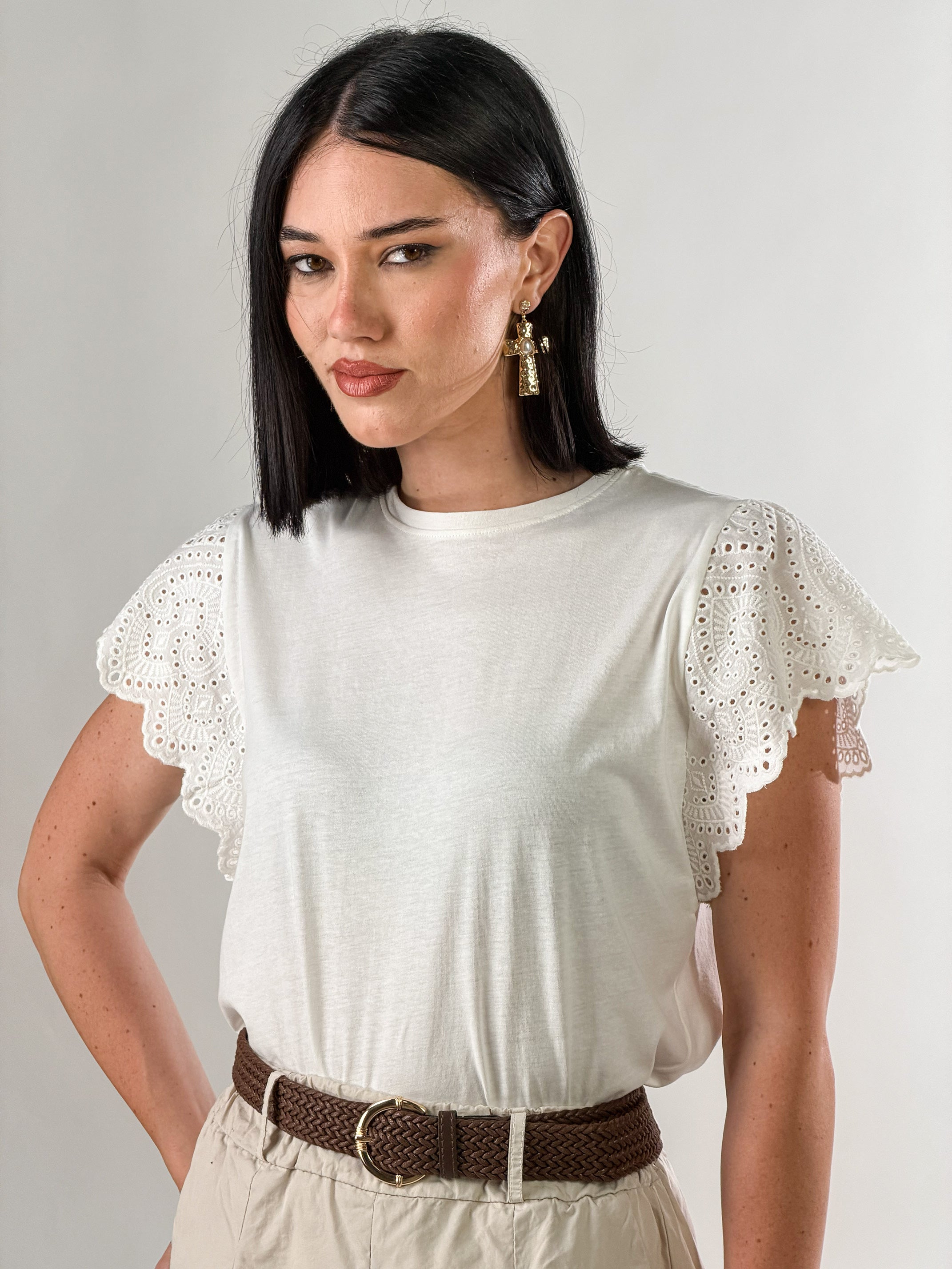 T-Shirt Portovenere|Colore:Bianco latte