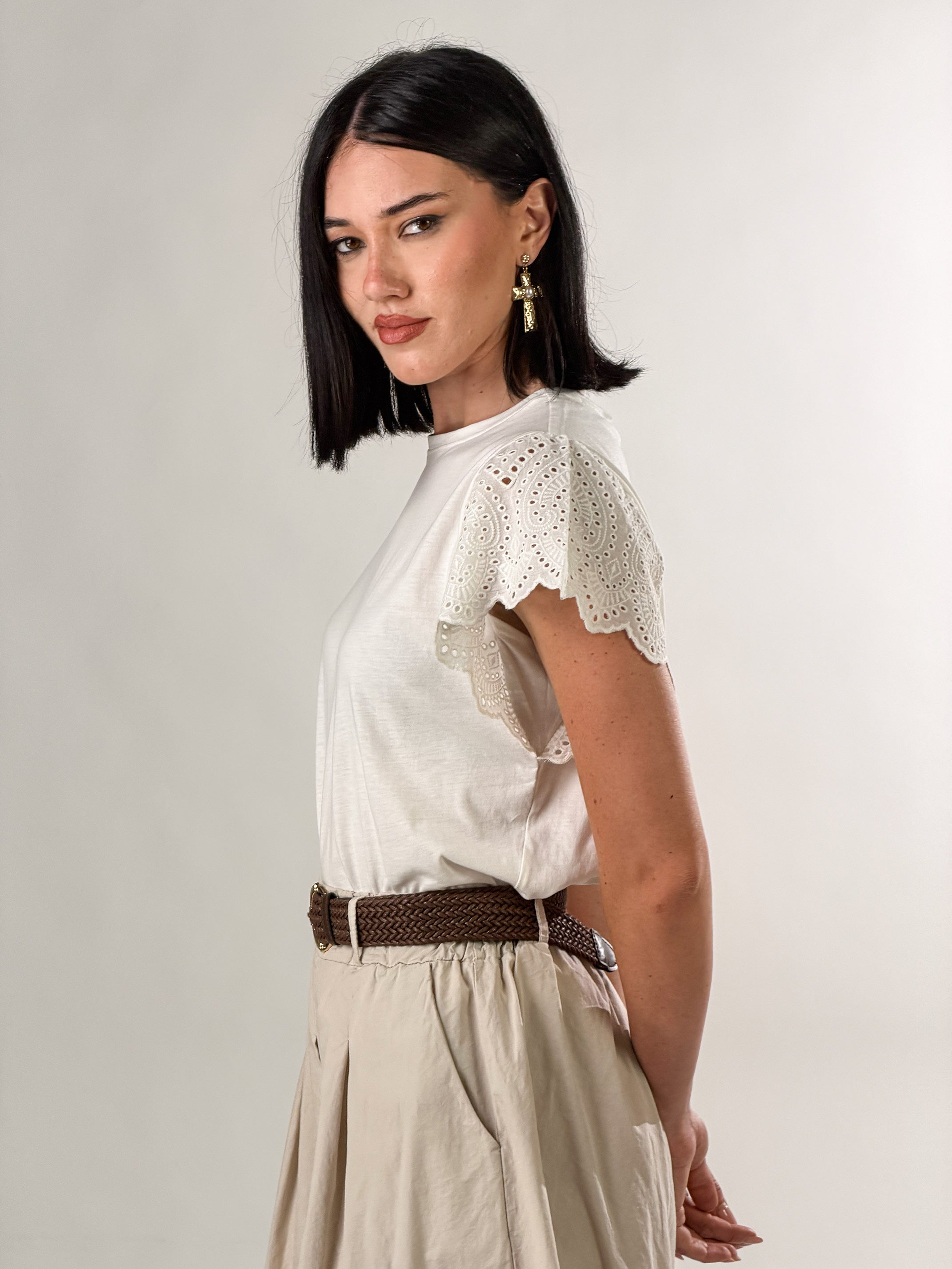 T-Shirt Portovenere|Colore:Bianco latte