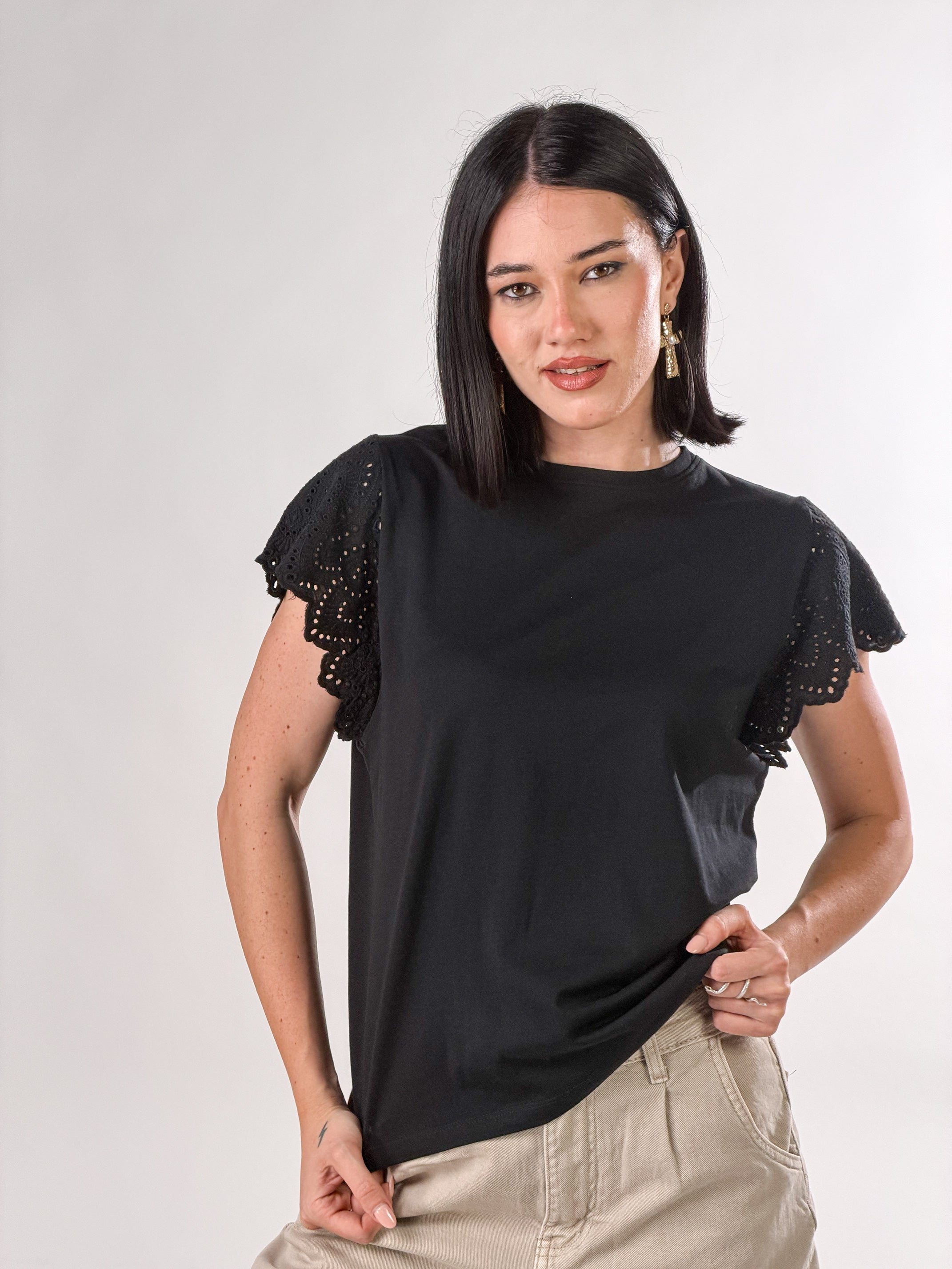 T-Shirt Portovenere|Colore:Nero