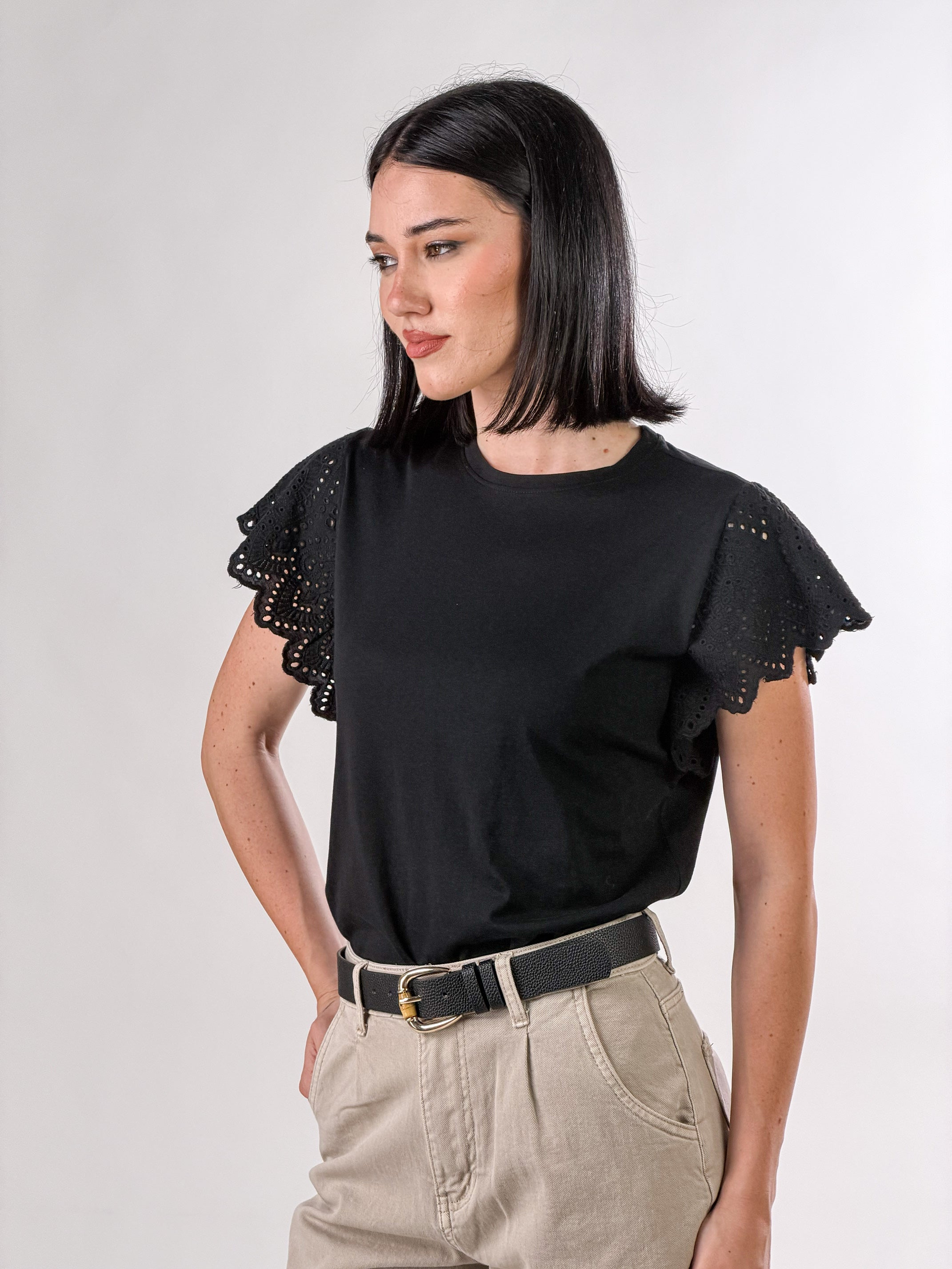 T-Shirt Portovenere|Colore:Nero