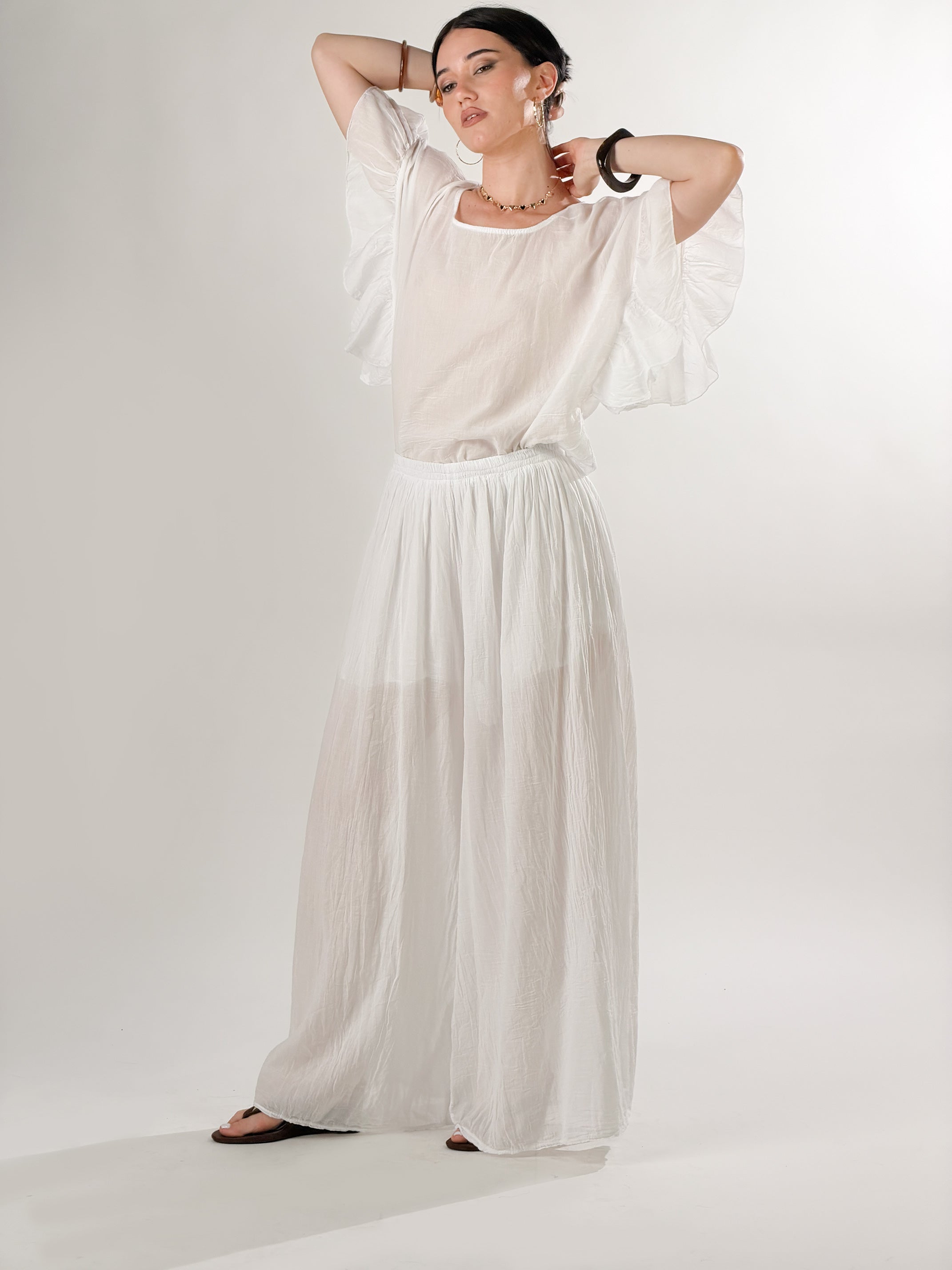 Pantalone summer|Colore:Bianco