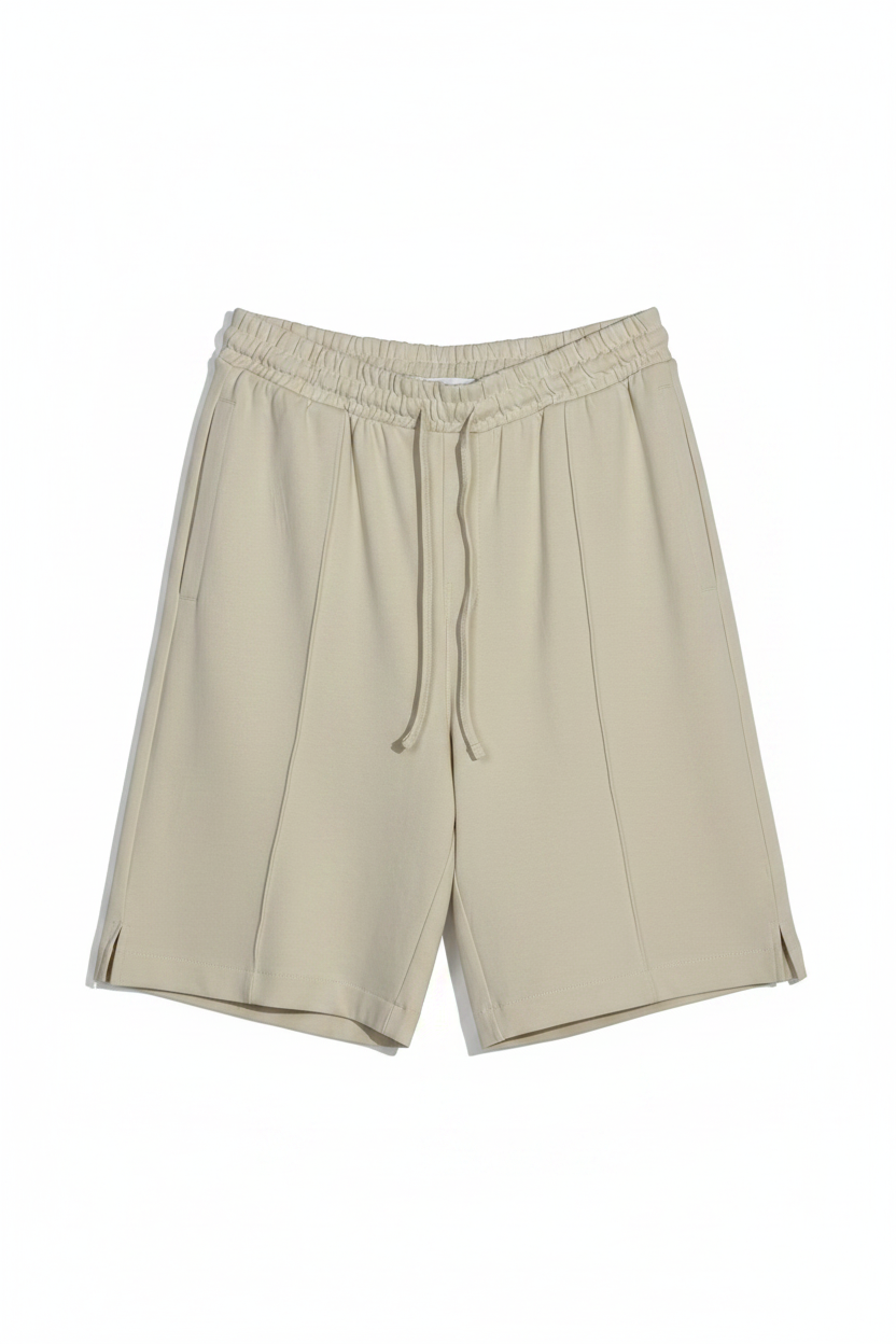 Bermuda con tasche a filo|Colore:Panna