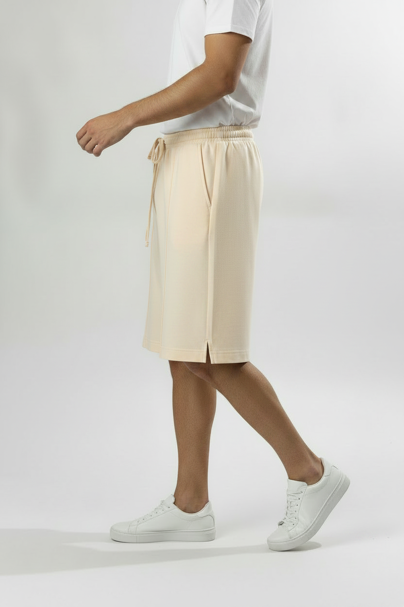 Bermuda con tasche a filo|Colore:Beige
