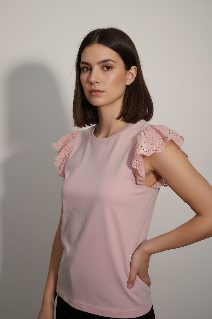 T-Shirt Costa azzurra|Colore:Rosa chiaro