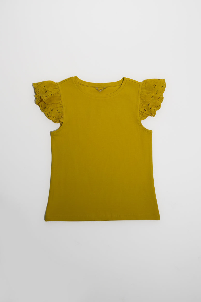 T-Shirt Costa azzurra|Colore:Mostarda