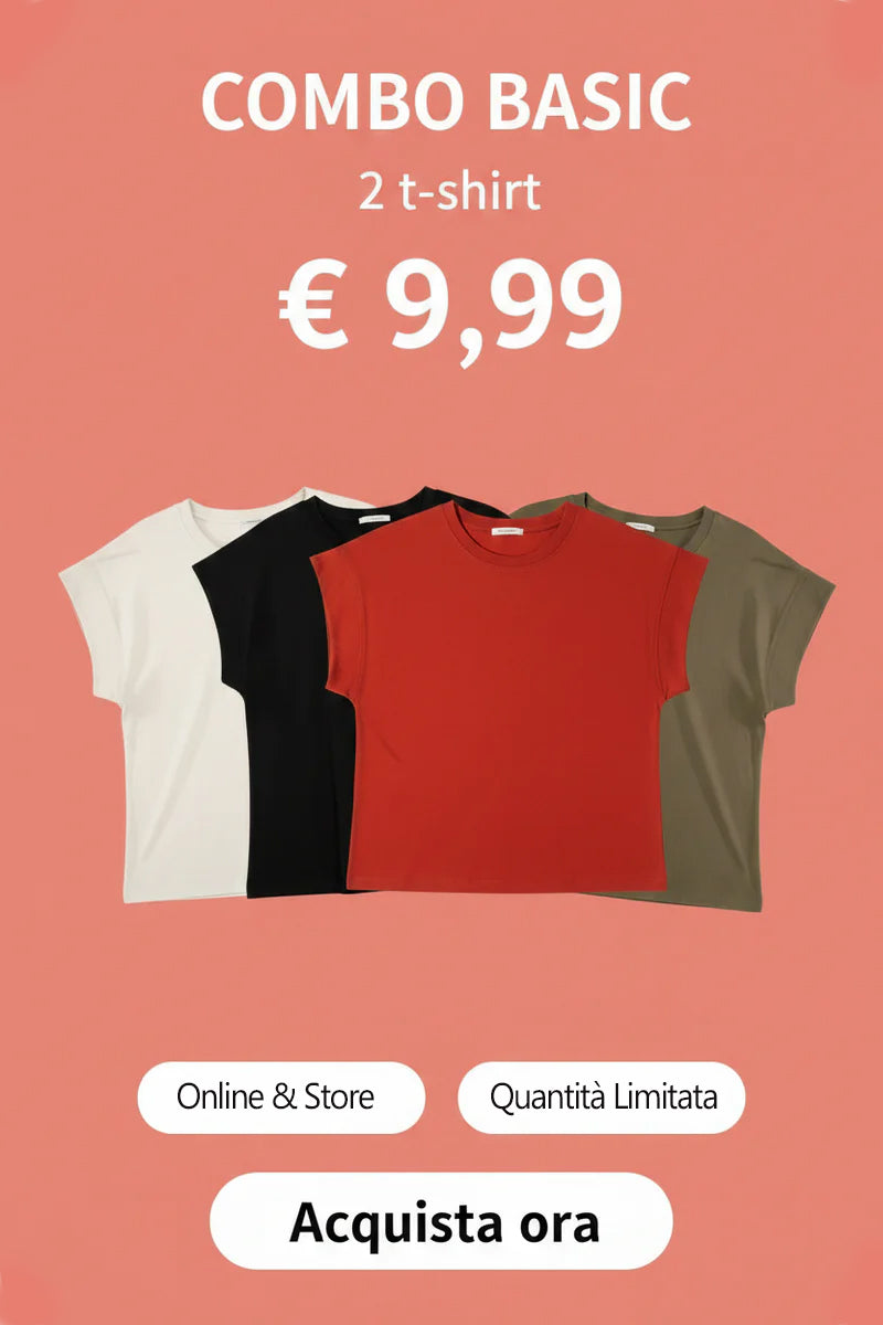 T- shirt manica ampia|Colore:Bianco latte