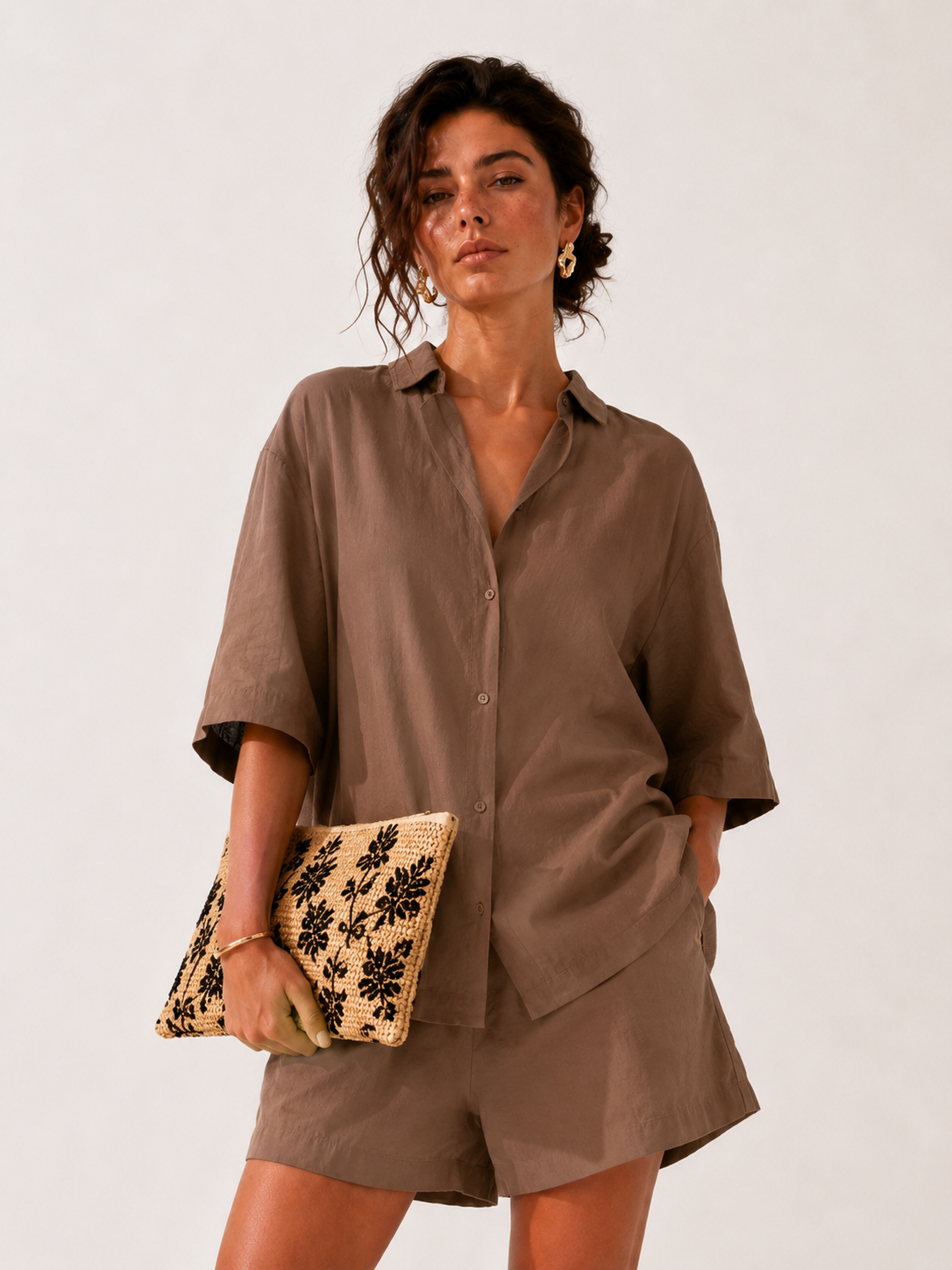Camicia Lay|Colore:Marrone