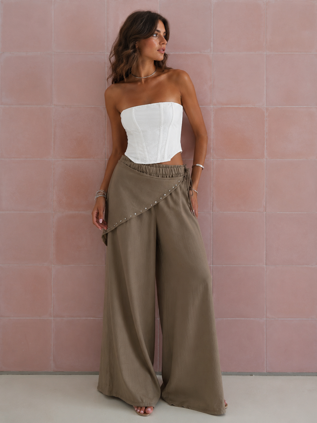 Top bustier sfiancato|Colore:Bianco