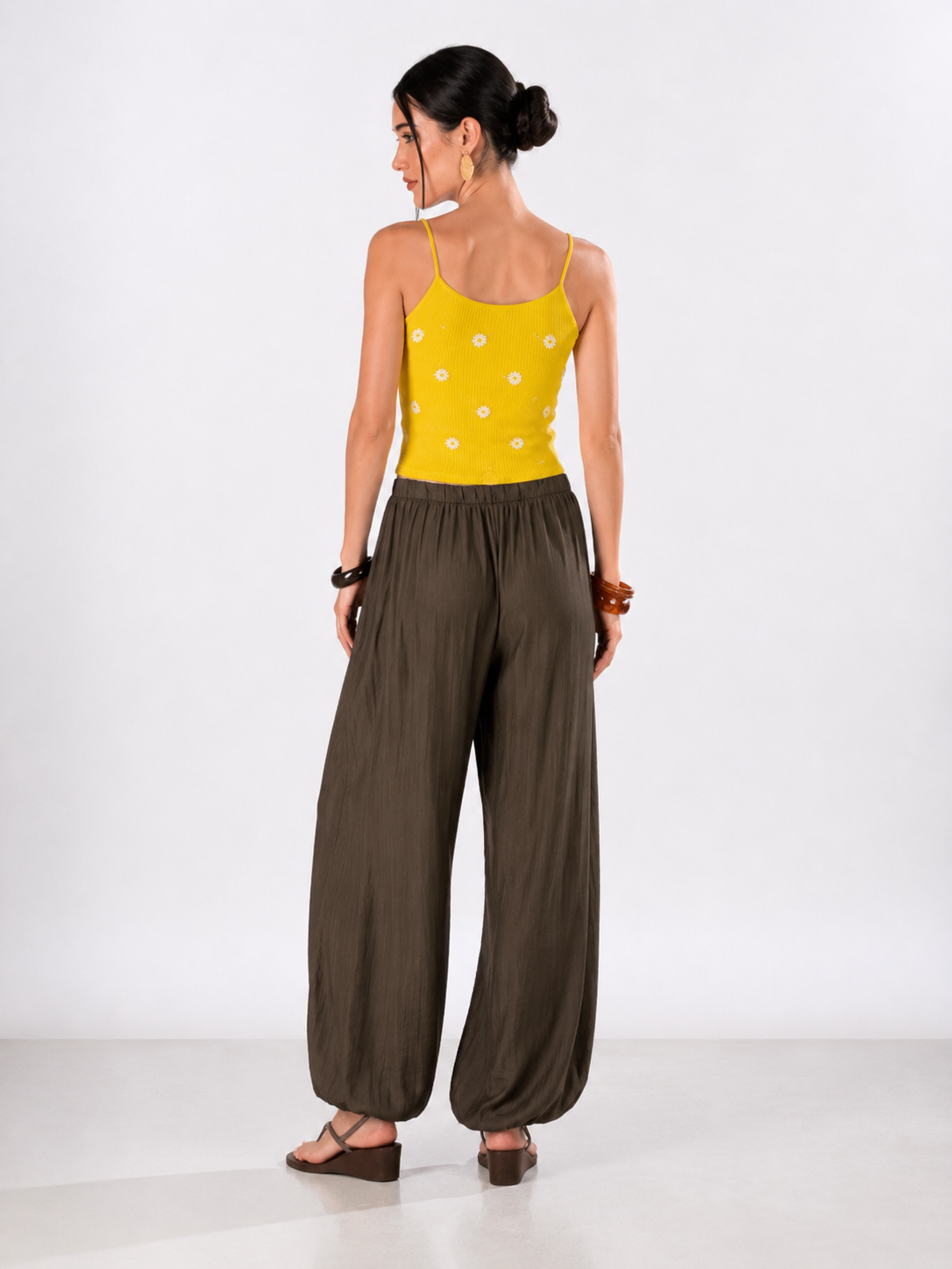 Pantalone balloon London|Colore:Marrone