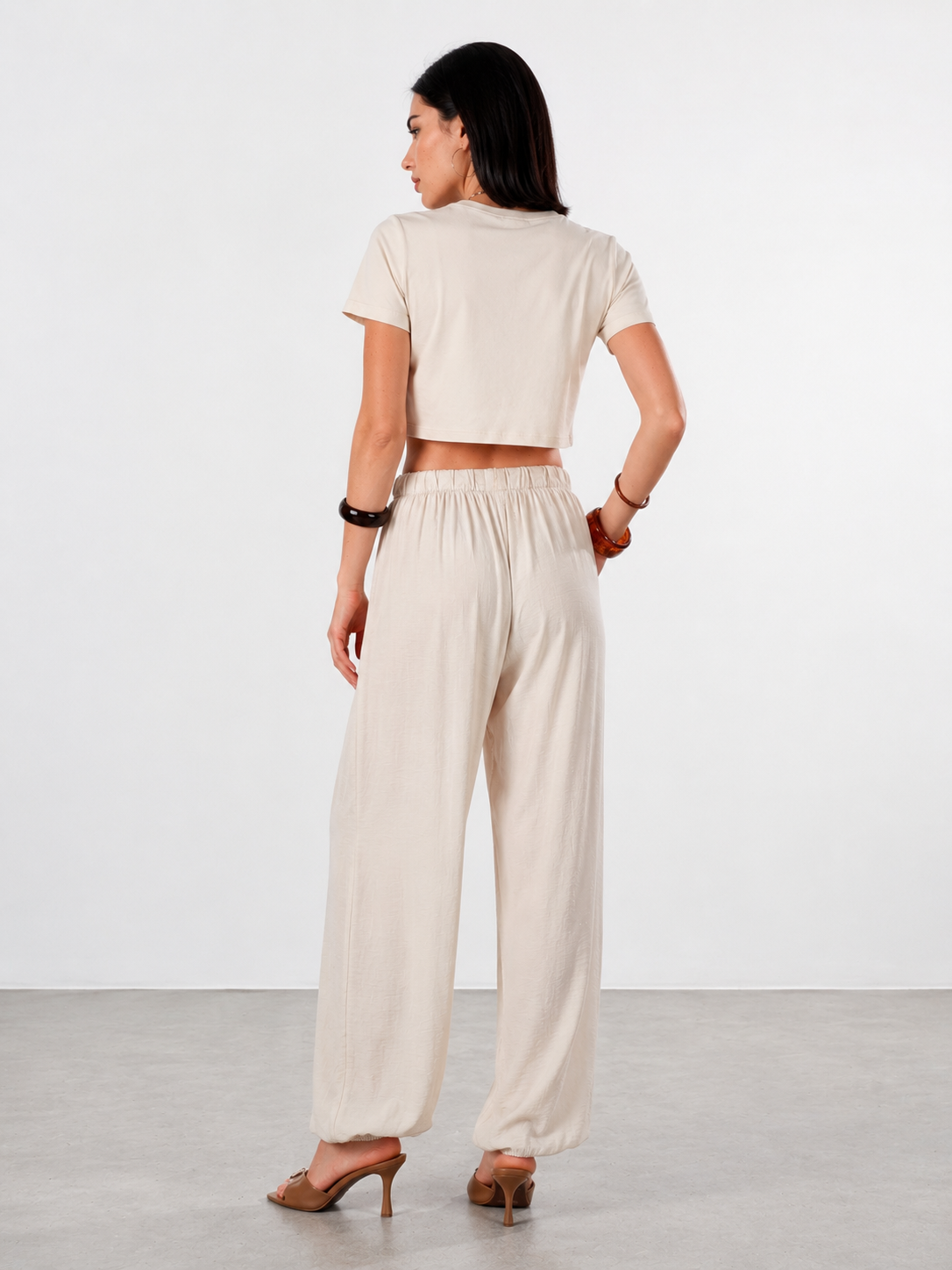 Pantalone balloon London|Colore:Beige