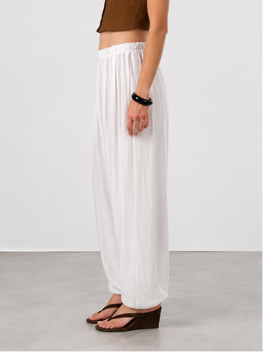 Pantalone balloon London|Colore:Bianco