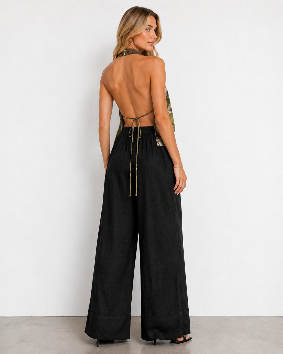 Top Halter |Colore:Verde oliva