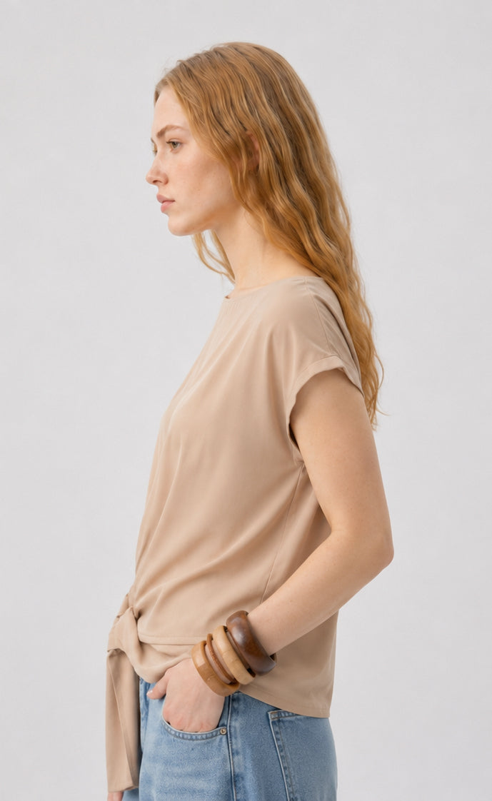 Camicia nodo fusciacca |Colore:Fango
