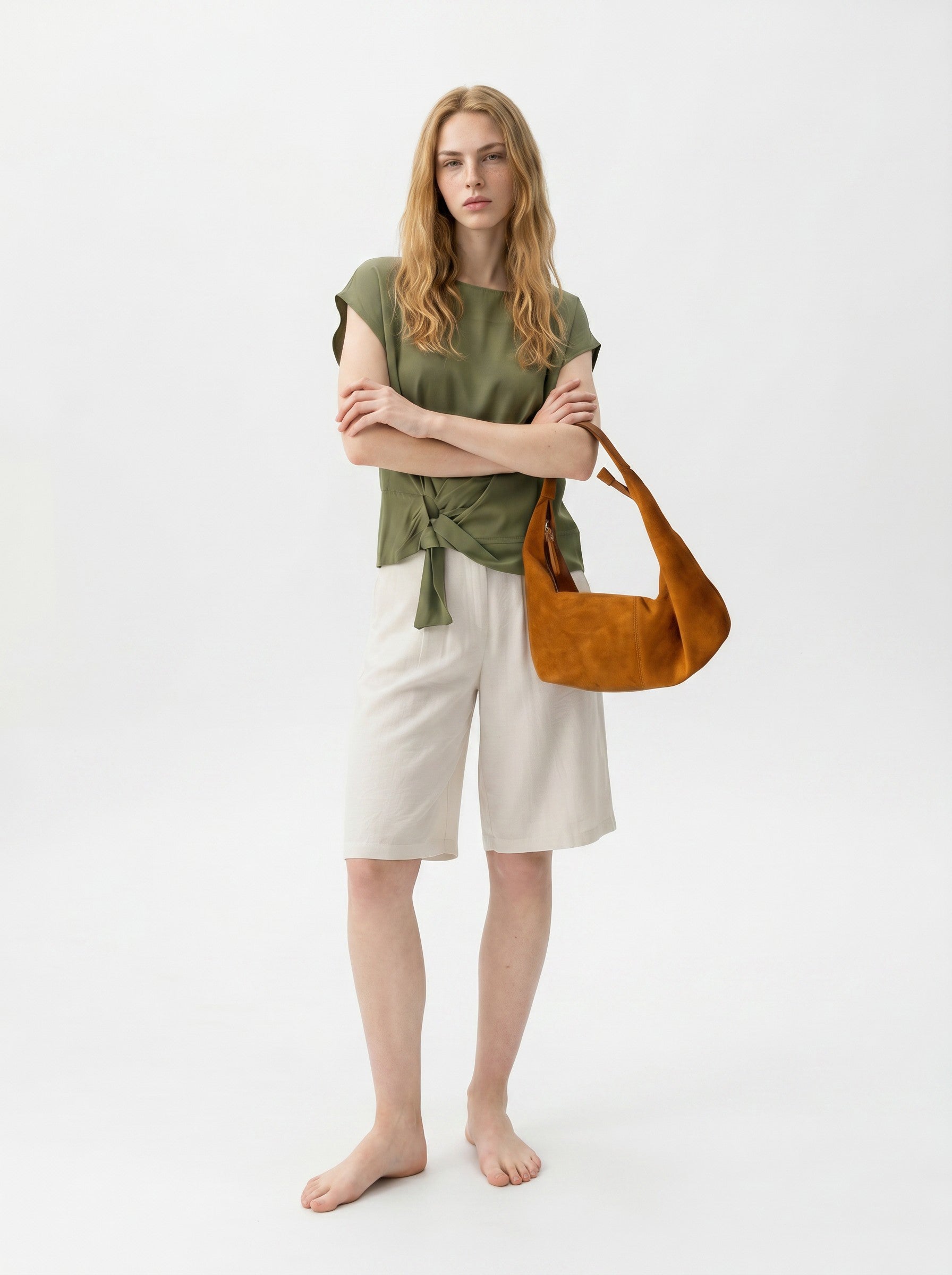 Camicia nodo fusciacca |Colore:Olio