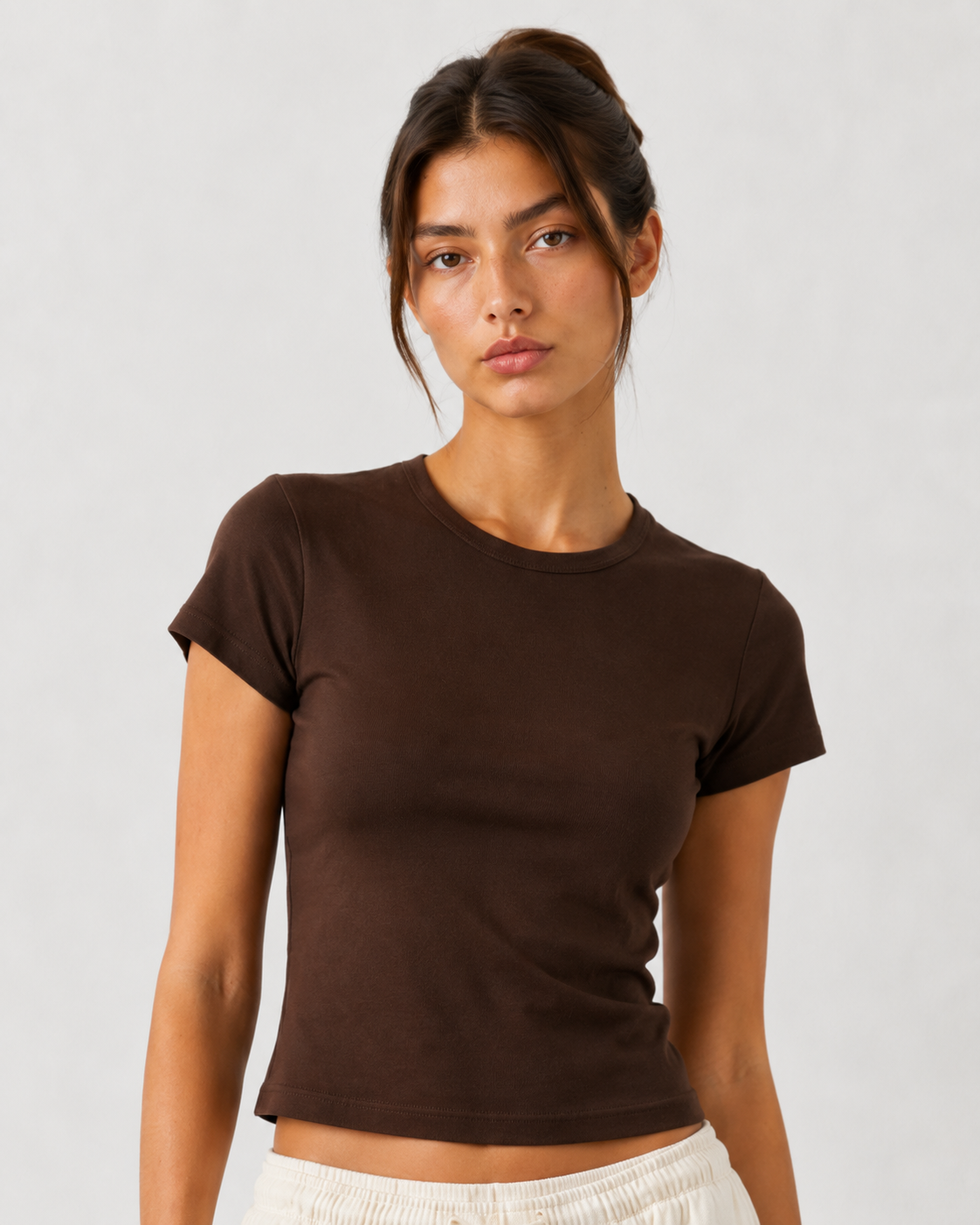 T-shirt World basic|Colore:Marrone