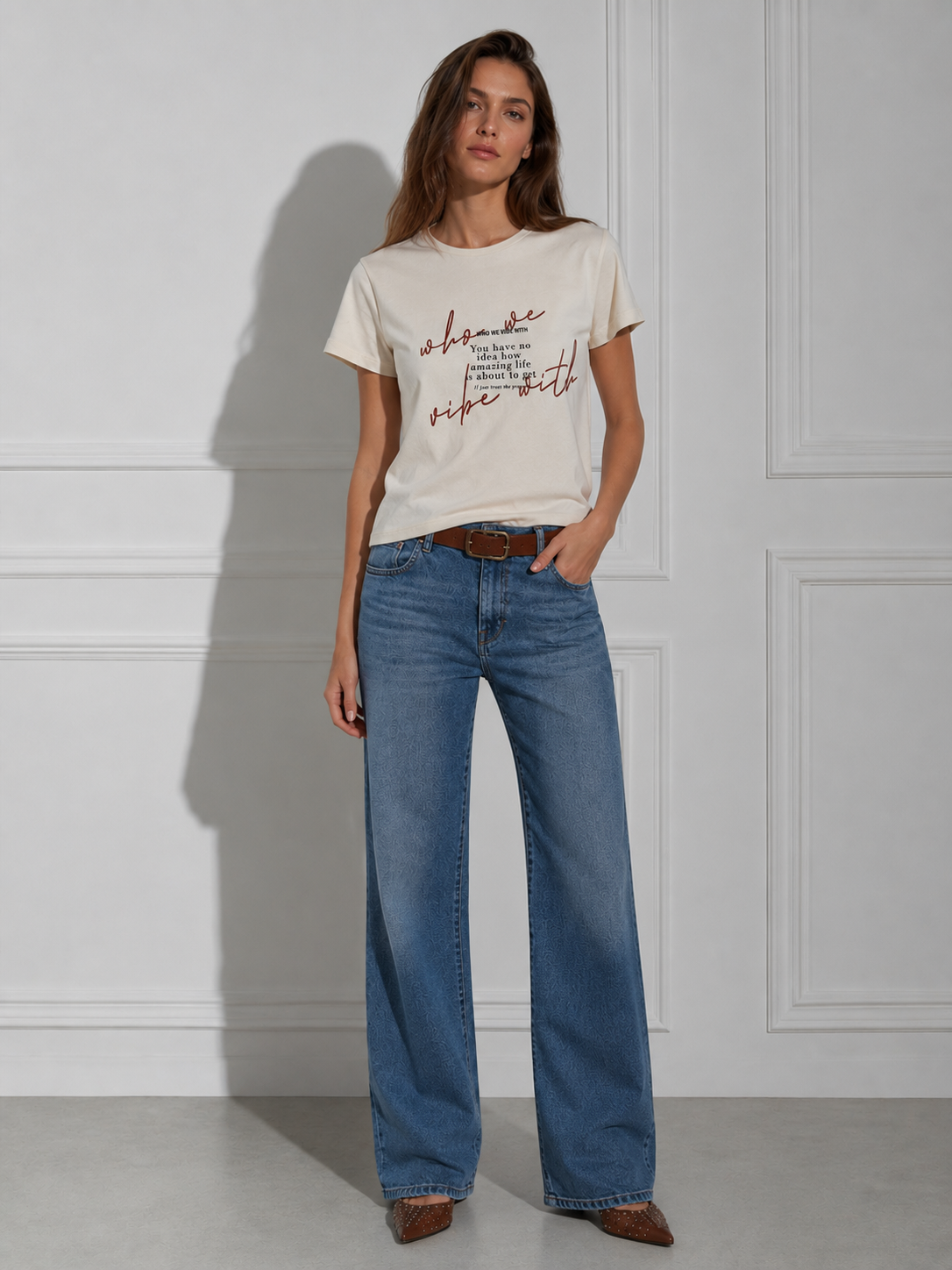 T-SHirt Print |Colore:Avorio