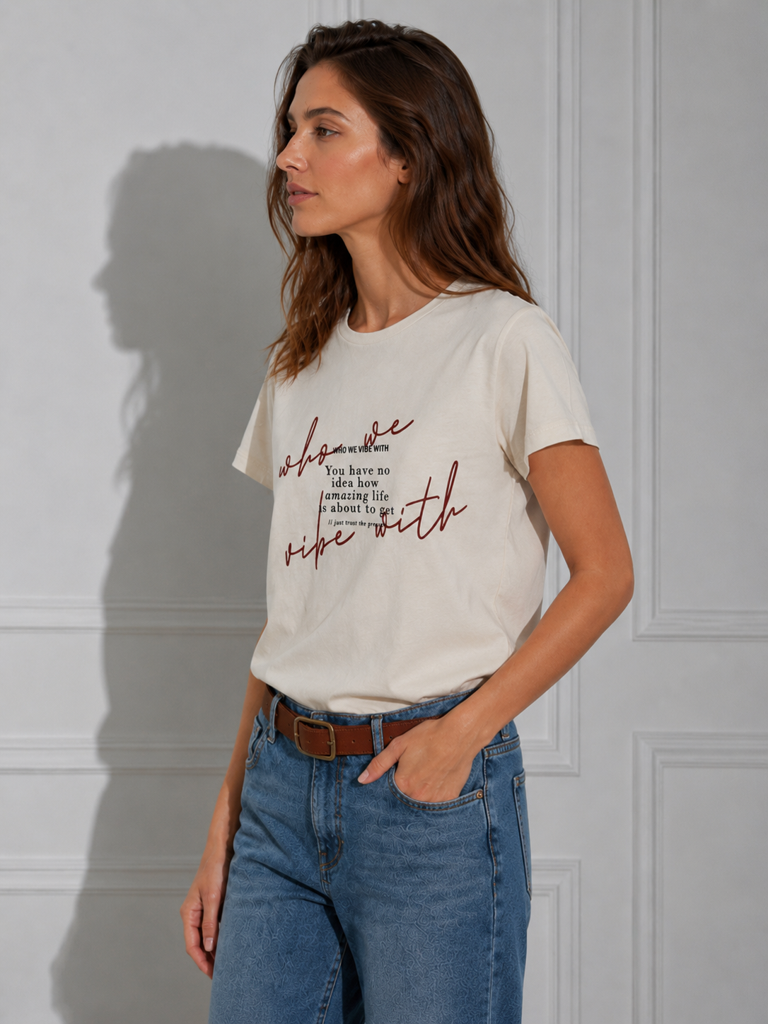 T-SHirt Print |Colore:Avorio
