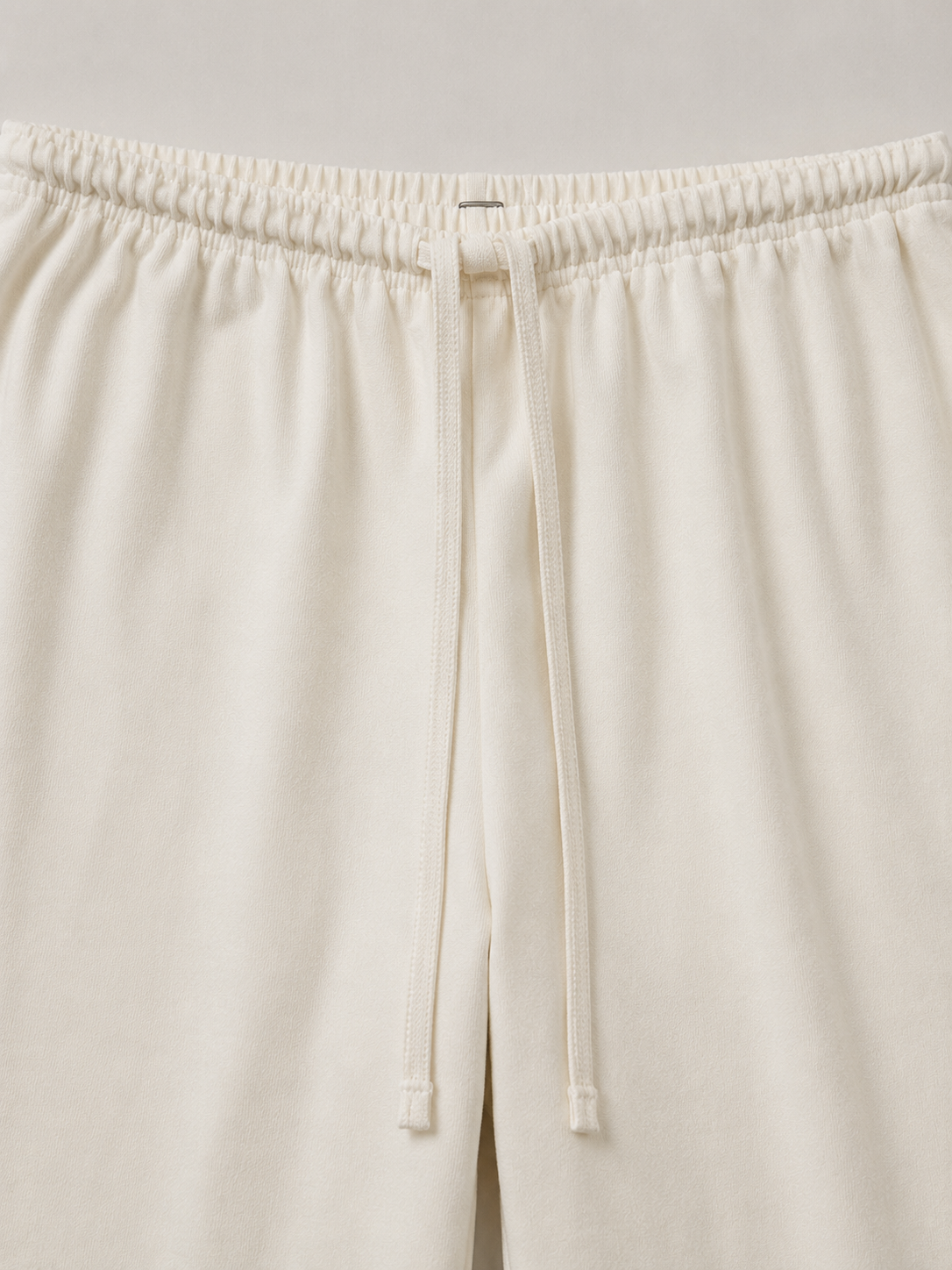 Pantafelpa Wide Leg coulisse minimal|Colore:Avorio