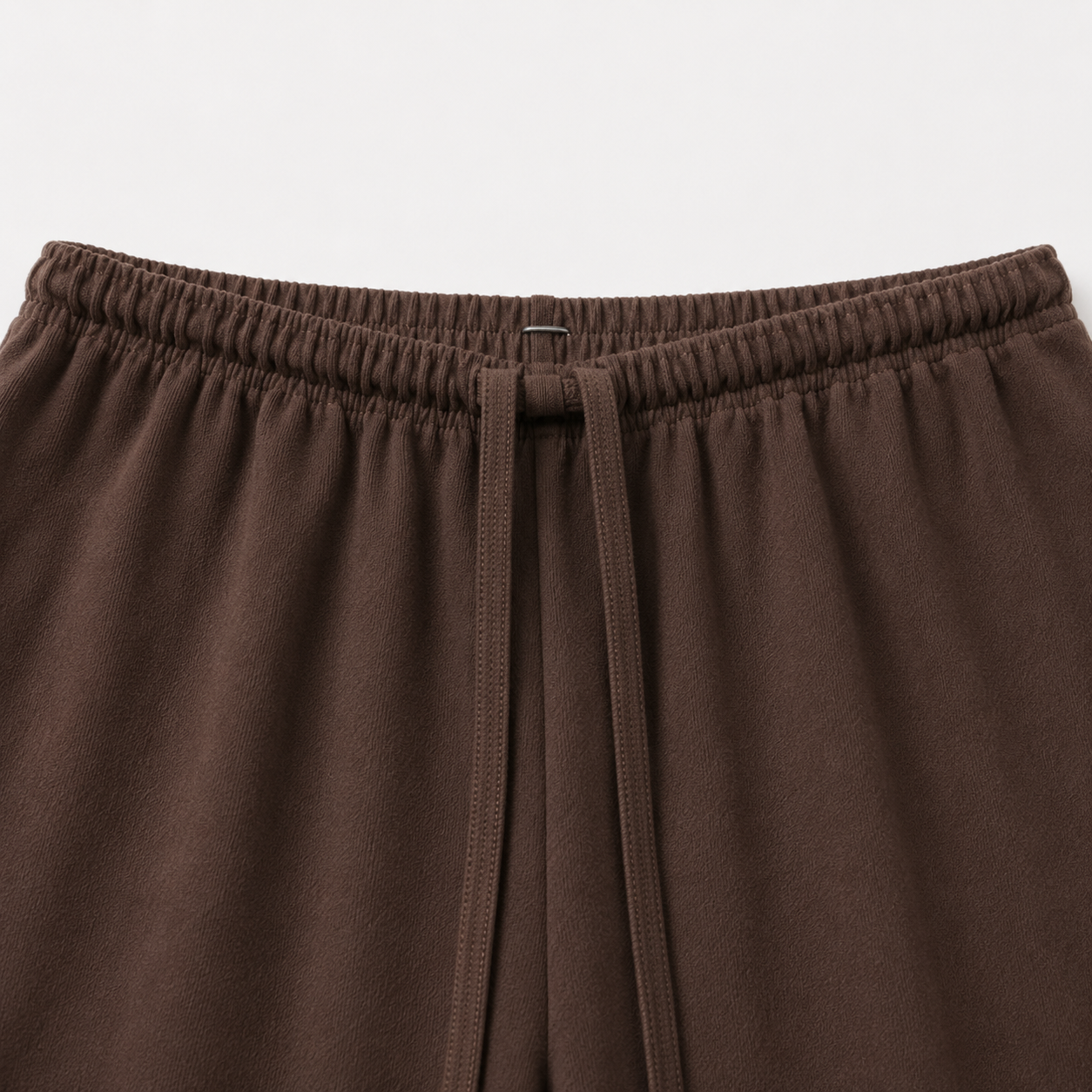 Pantafelpa Wide Leg coulisse minimal|Colore:Marrone
