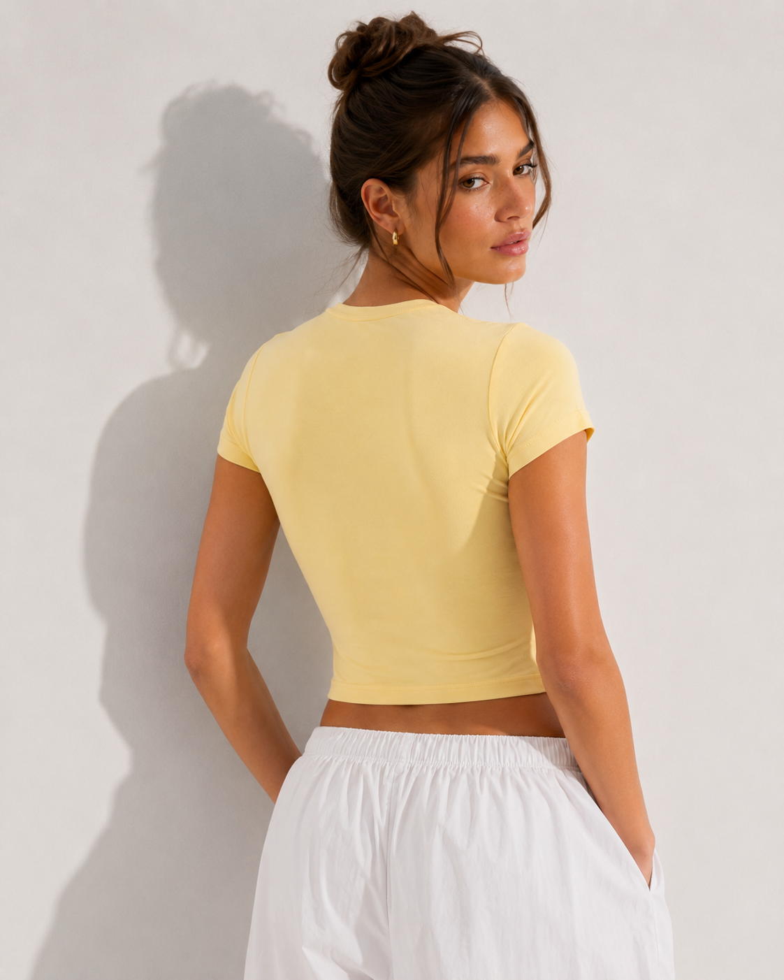 T-Shirt Moon basic|Colore:Meringa