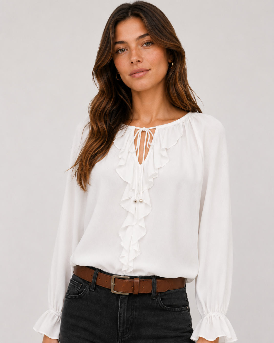Blusa camelia|Colore:Latte