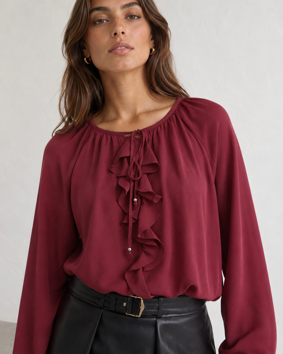 Blusa camelia|Colore:Burgundy
