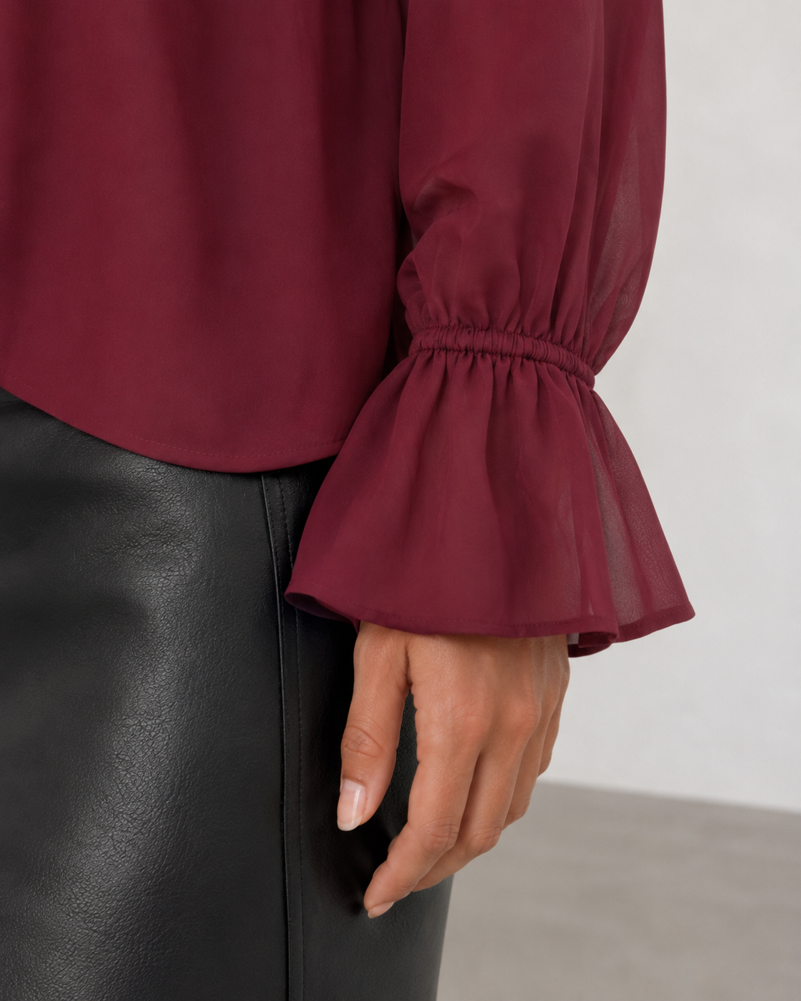 Blusa camelia|Colore:Burgundy