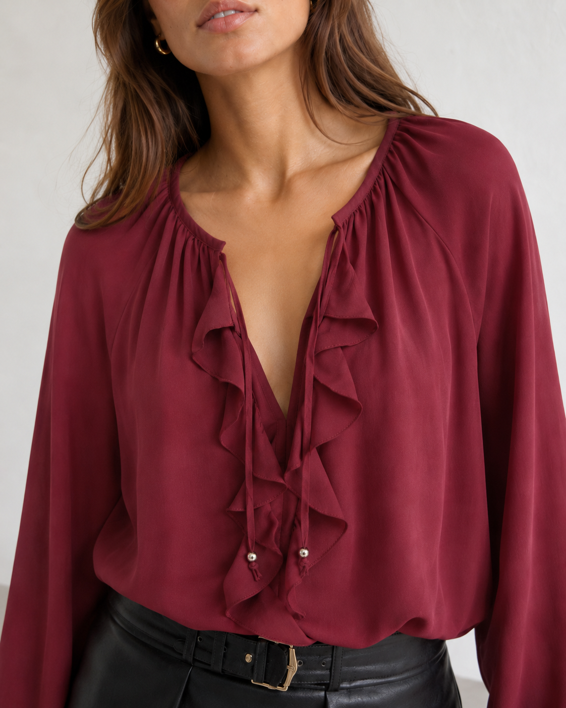 Blusa camelia|Colore:Burgundy