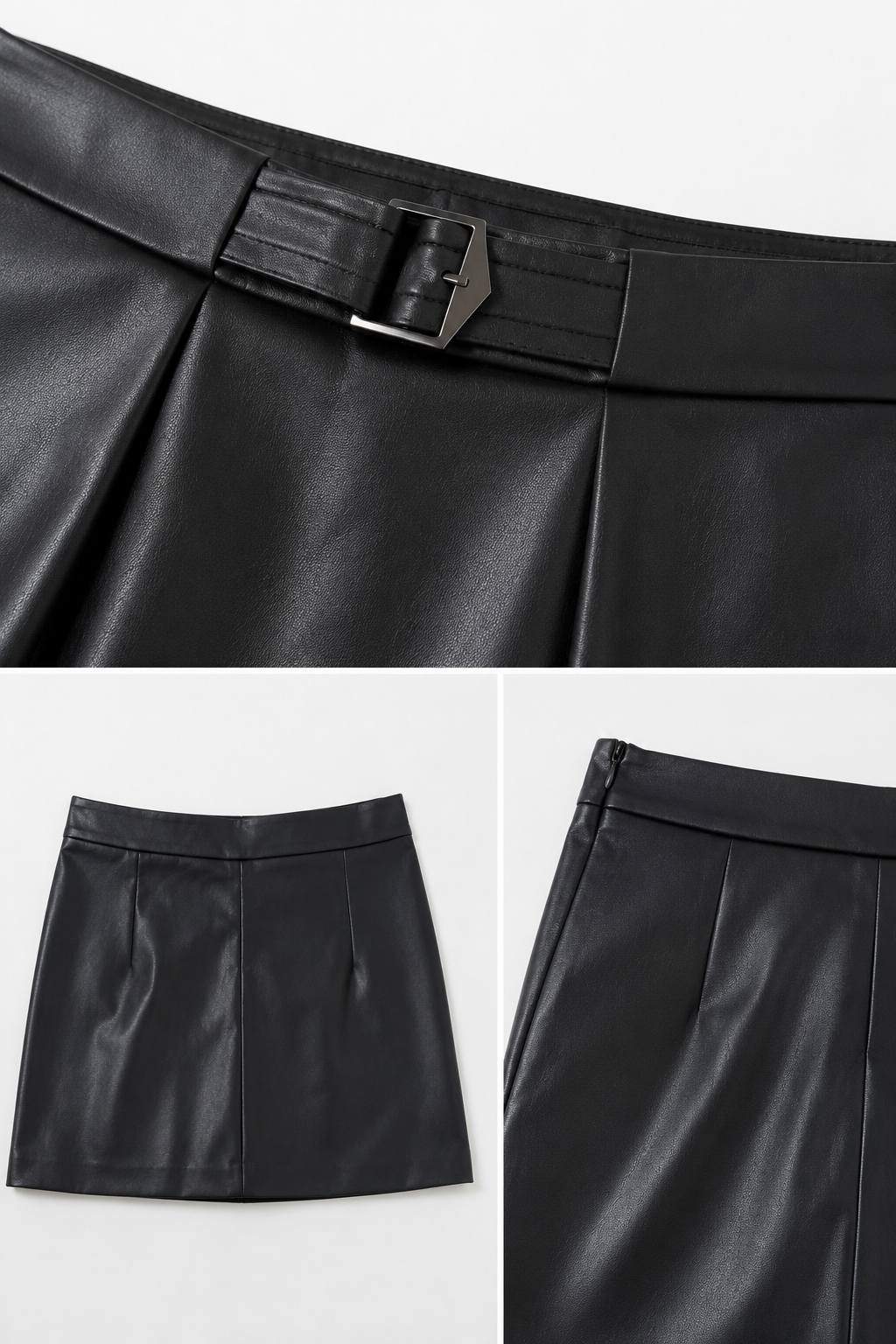 Gonna  Lavin effetto pelle |Colore:Marrone