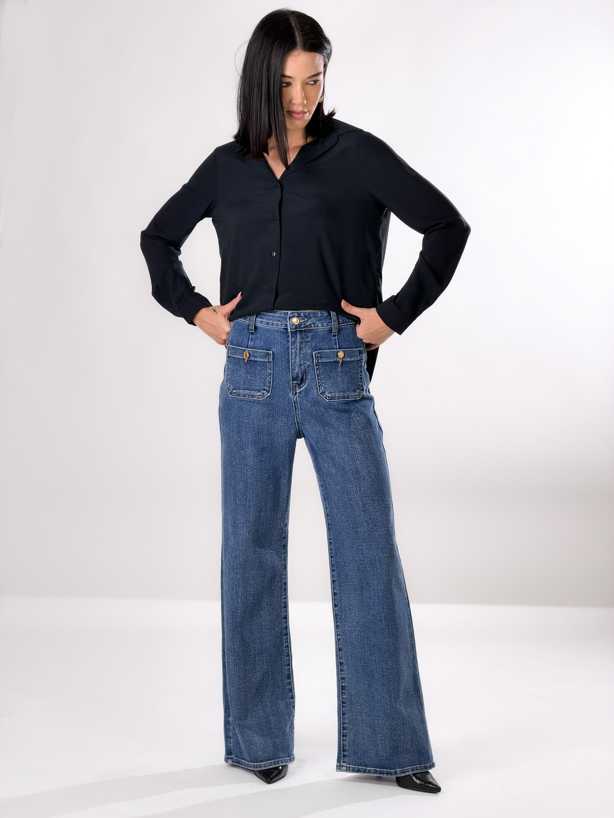 Jeans Valery pocket|Colore:Blu
