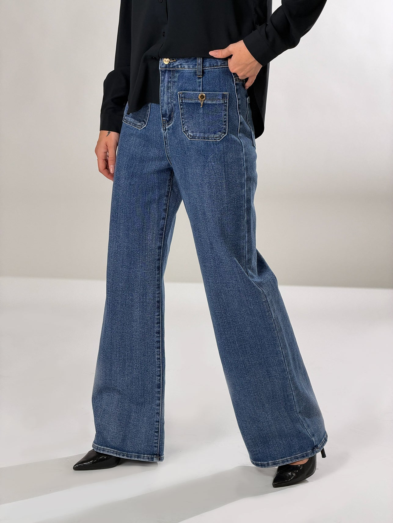 Jeans Valery pocket|Colore:Blu