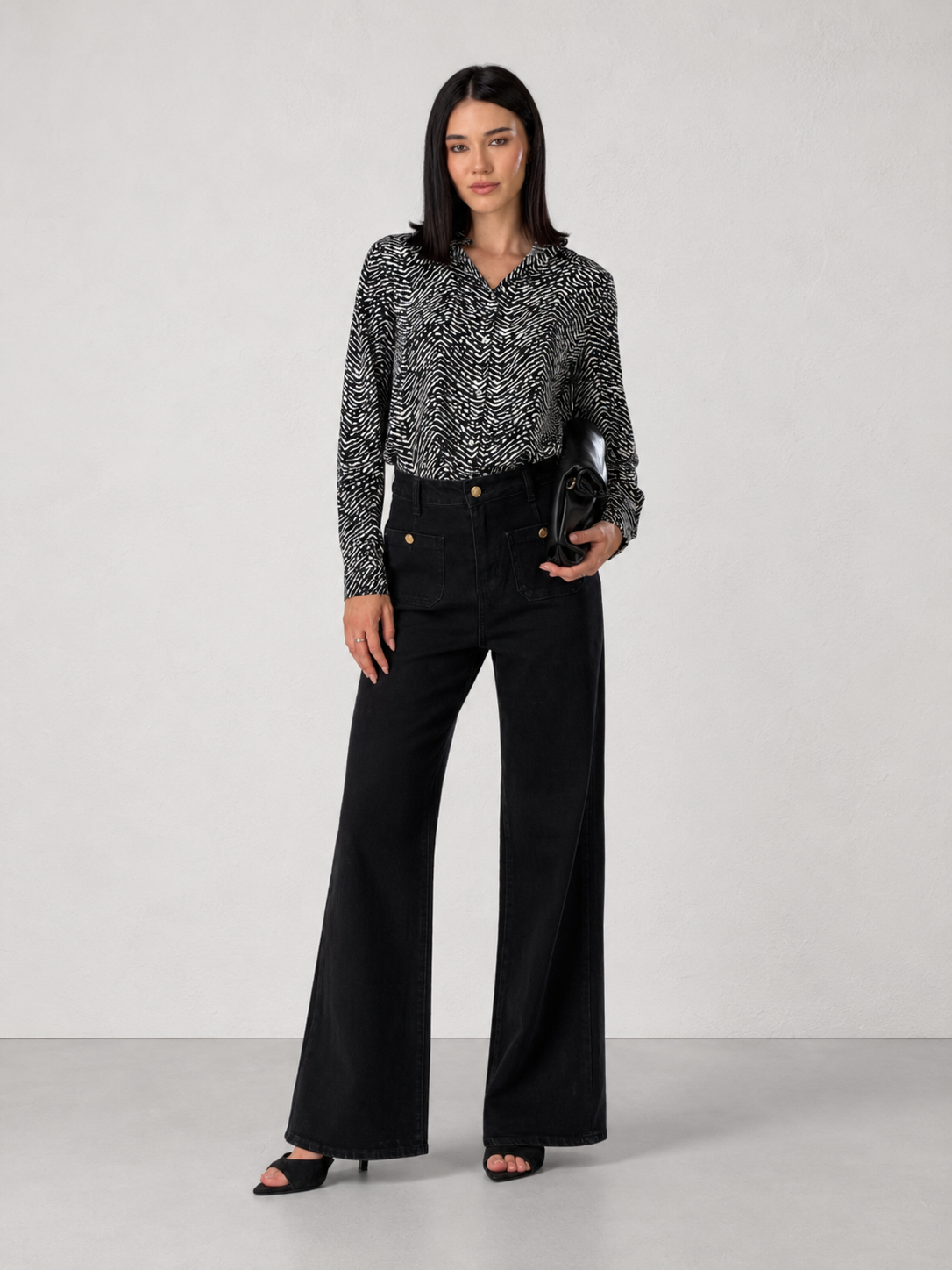 Jeans Valery pocket|Colore:Nero
