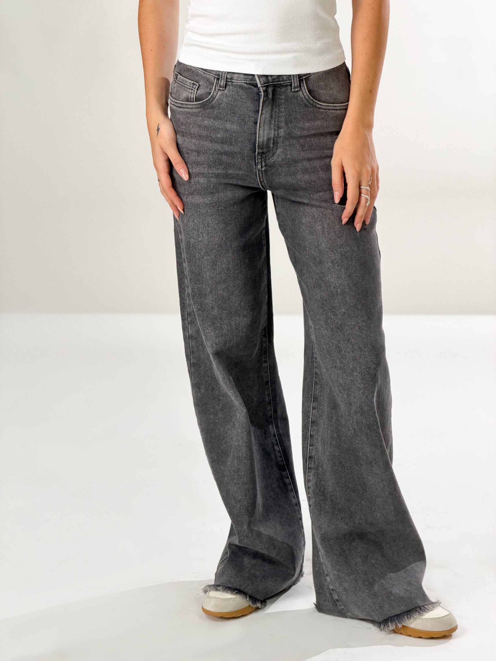 Jeans straight |Colore:Grigio