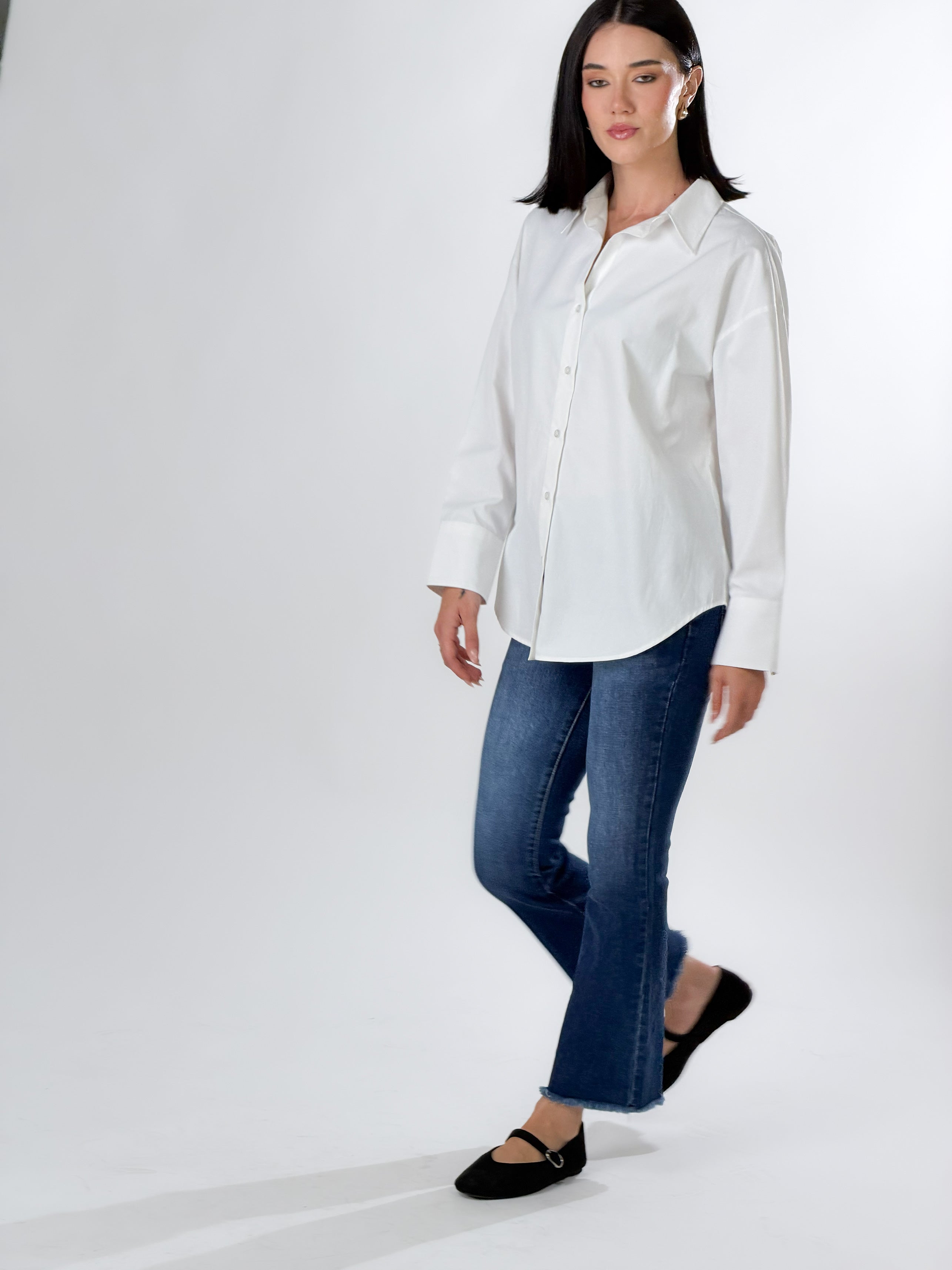 Jeans capri svasato|Colore:Blu