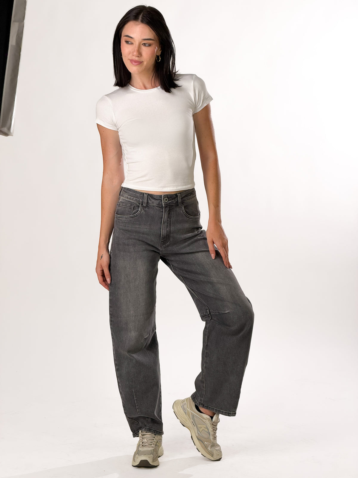 Jeans Ballon |Colore:Grigio scuro