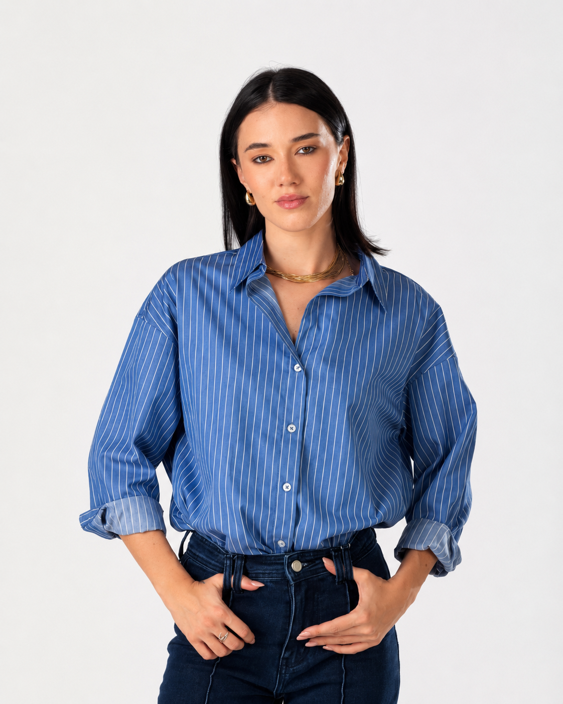 Camicia City|Colore:Celeste