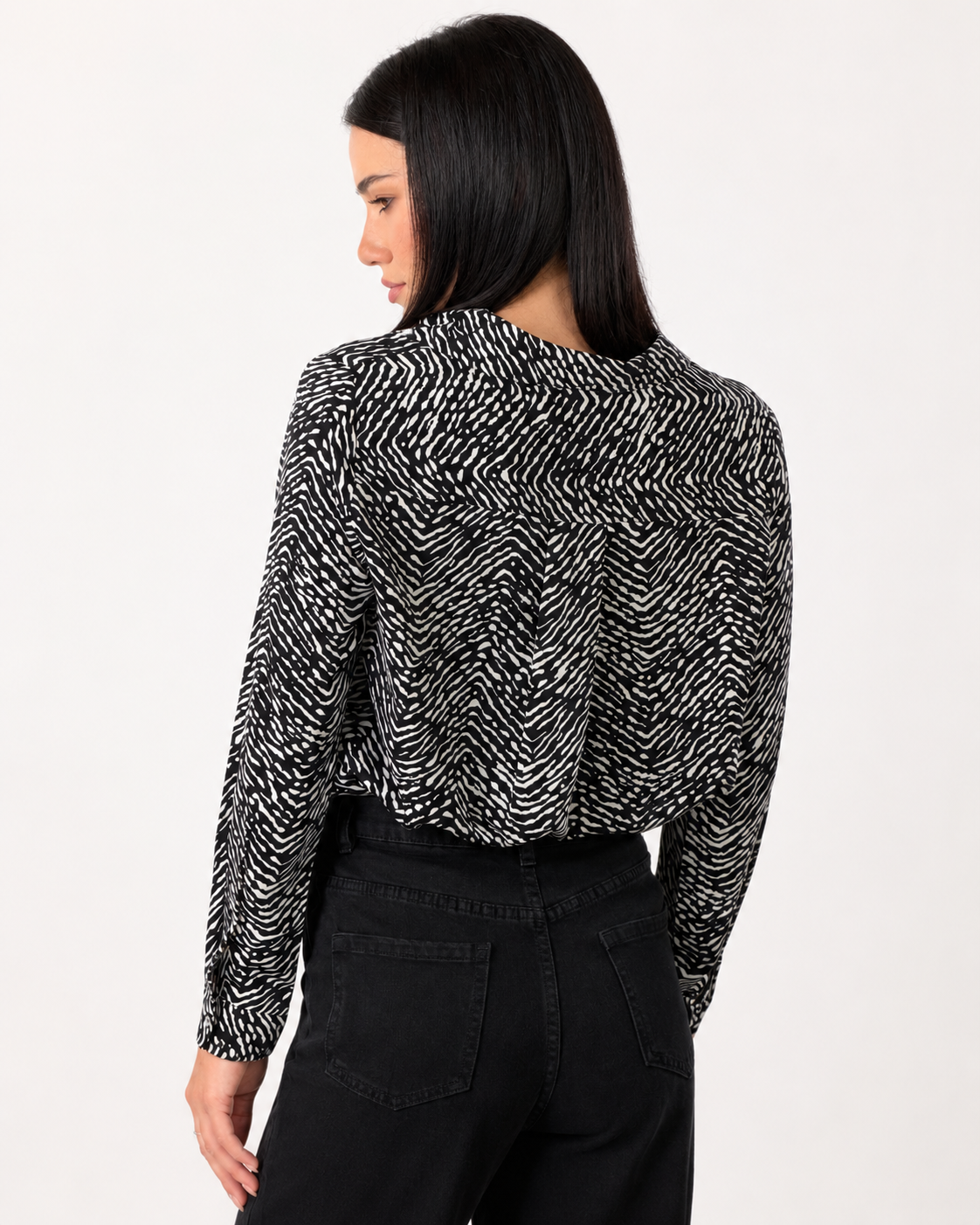 Camicia Leopardata |Colore:Nero