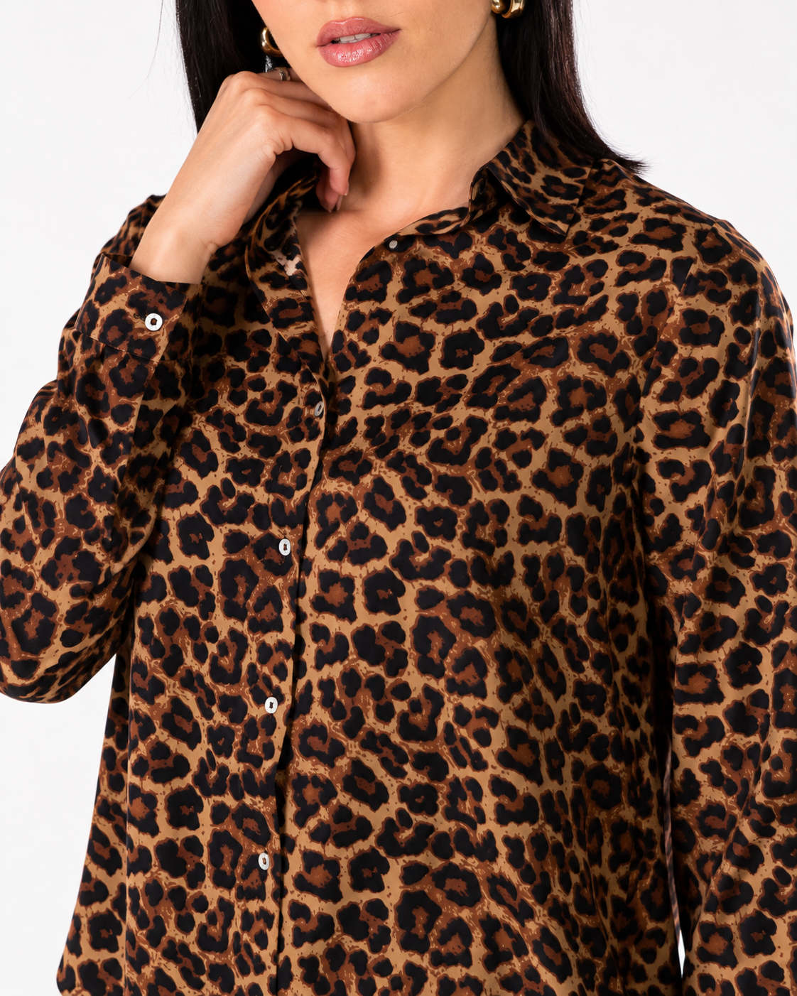 Camicia Leopardata |Colore:Avorio