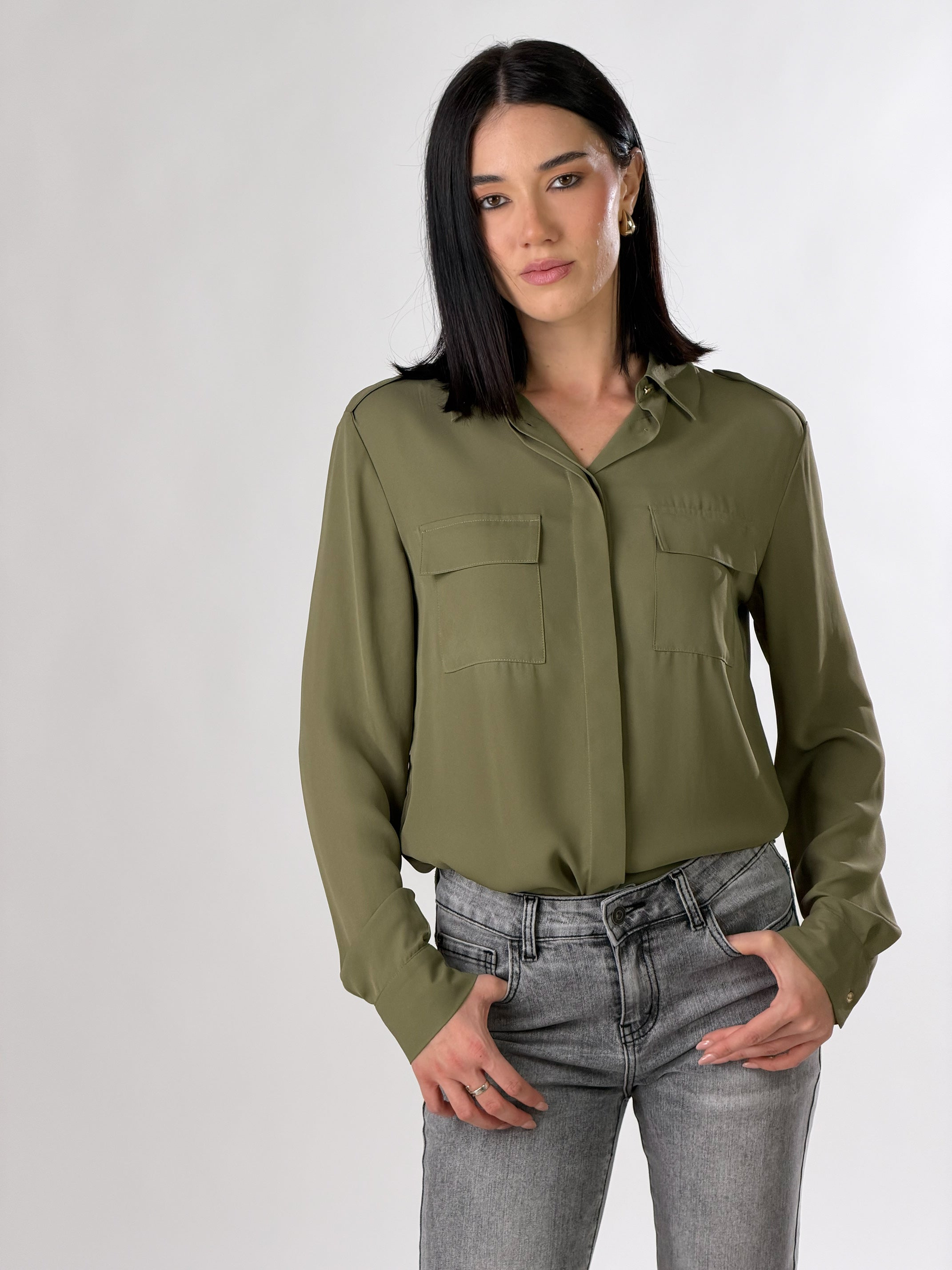 Camicia Utility |Colore:Oliva