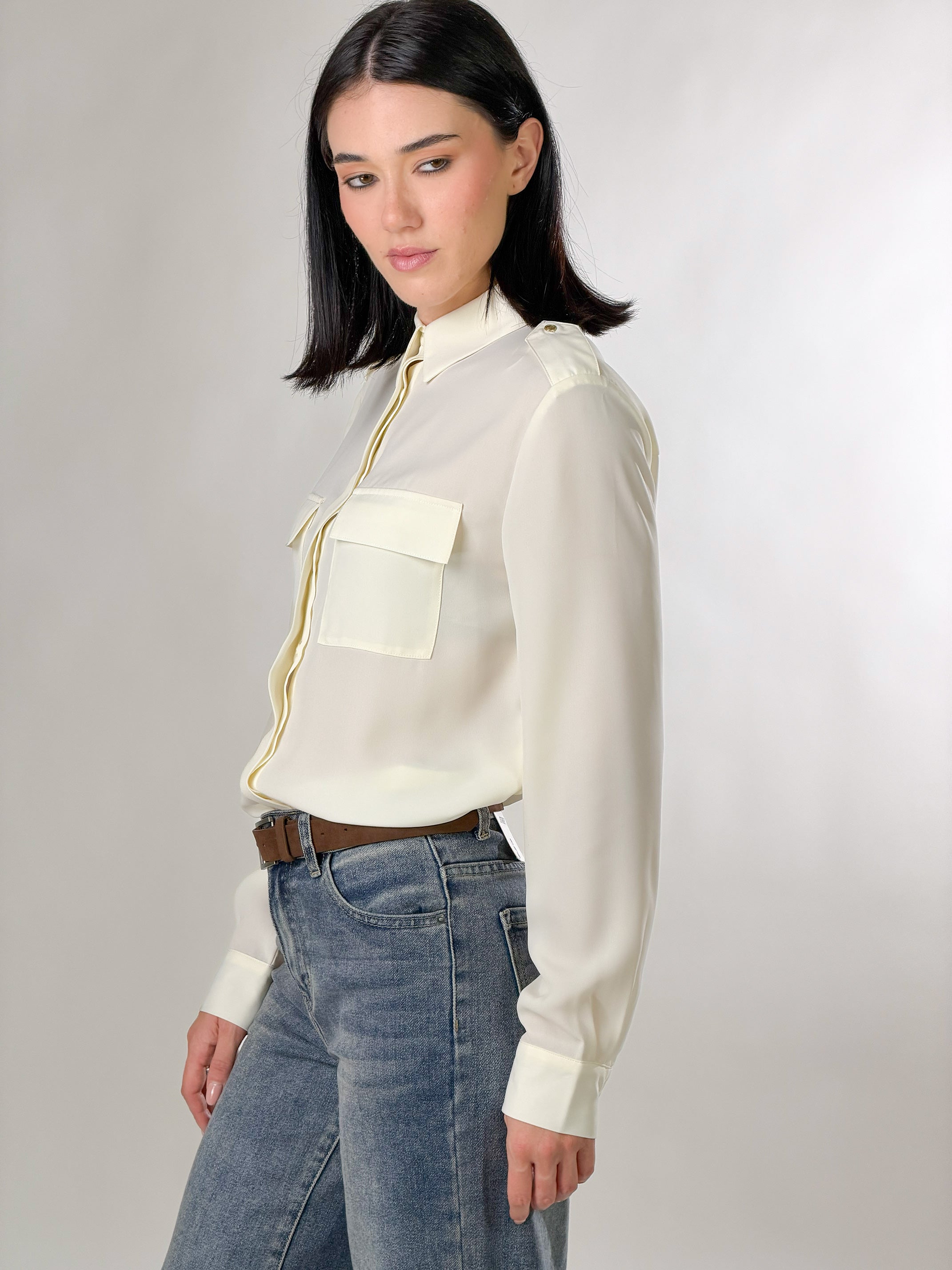 Camicia Utility |Colore:Avorio