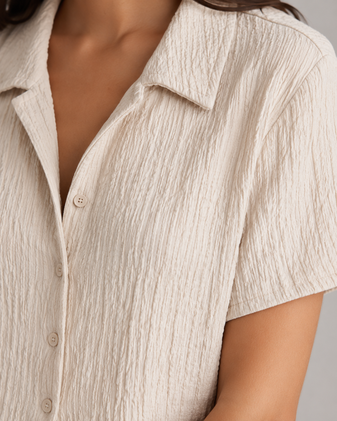Camicia Bowling Muà|Colore:Beige